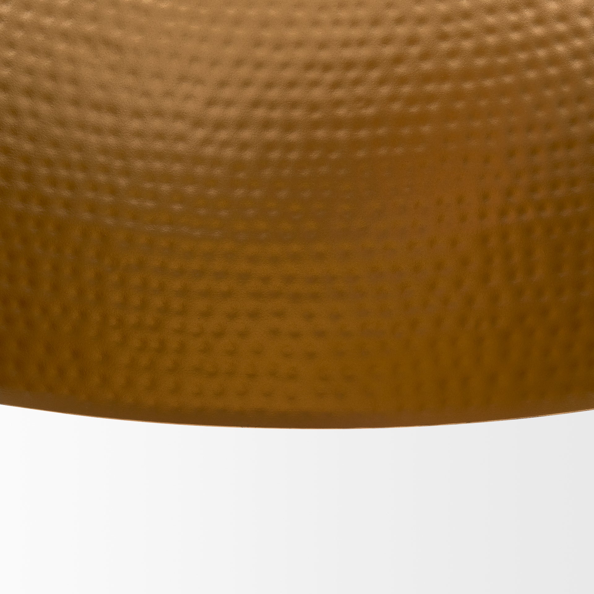 Karina 24" Round Matte Black Hammered Metal Dome Pendant Light
