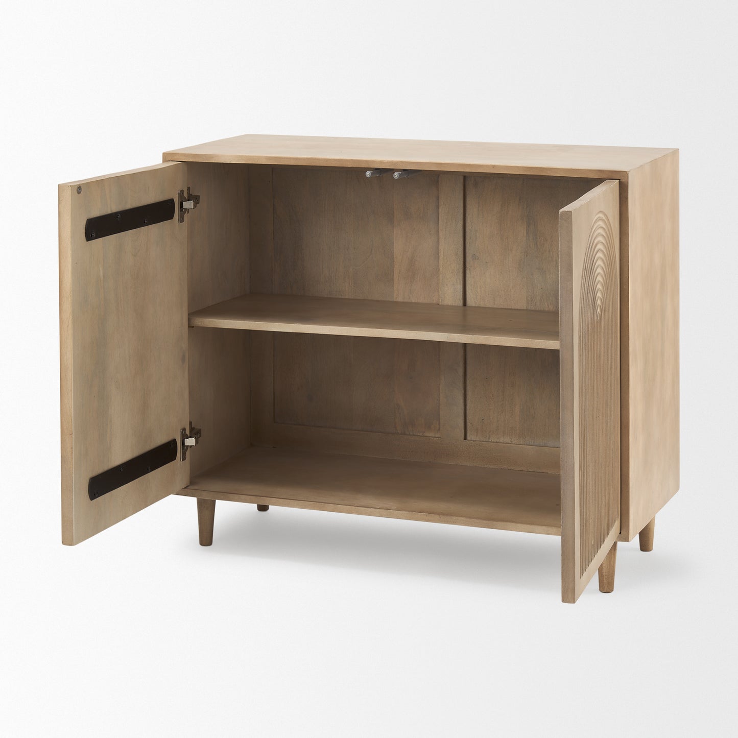 Tucker Accent Cabinet Light Brown Wood | 2 Door - acc-chest-cabinets