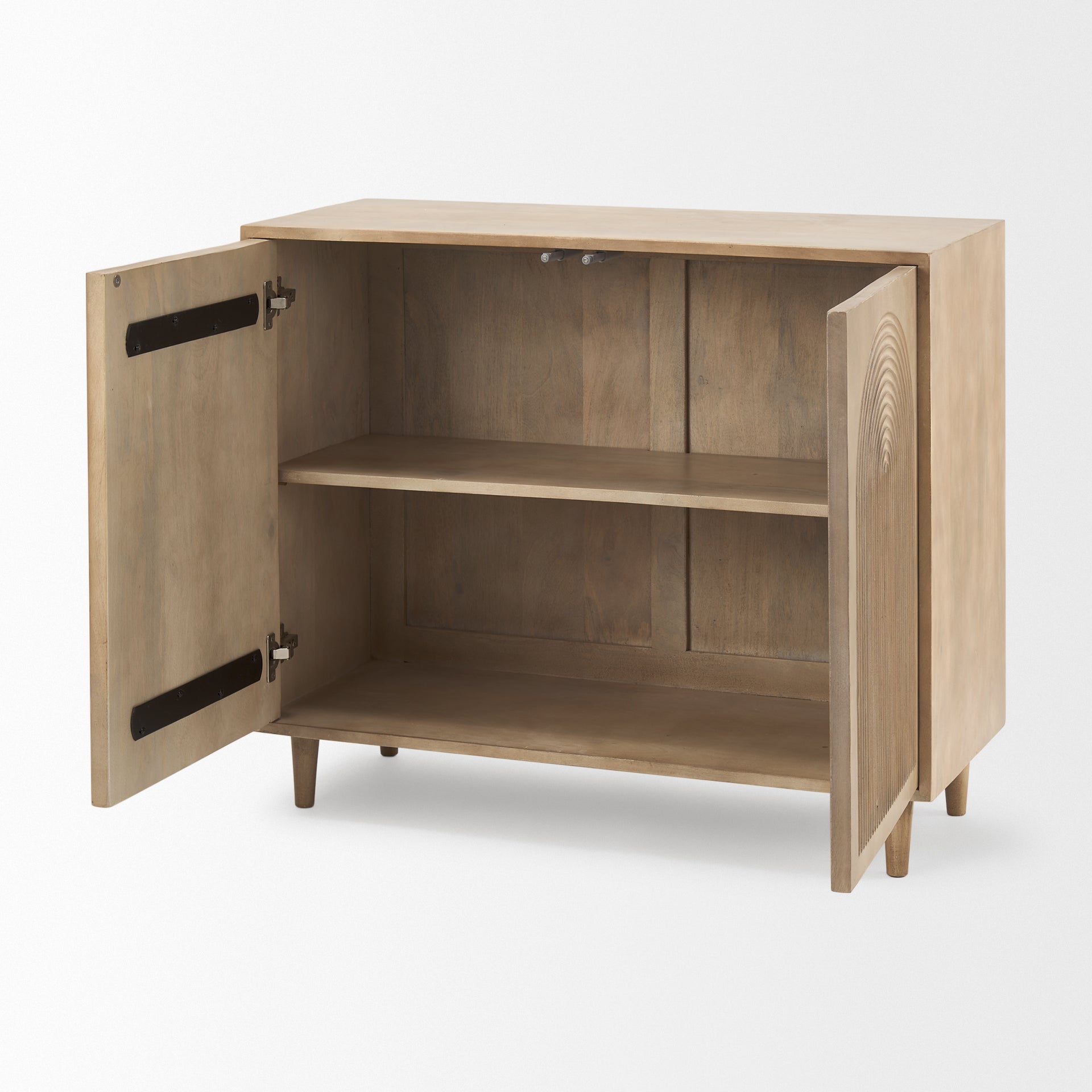 Tucker Accent Cabinet Light Brown Wood | 2 Door - acc-chest-cabinets