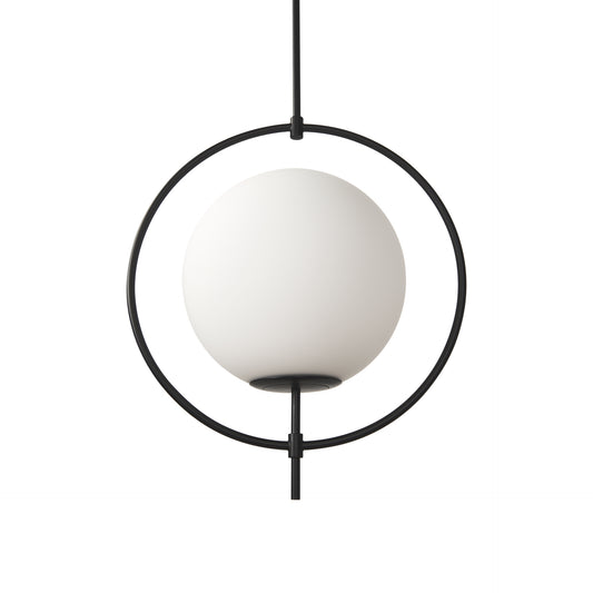 Farrah Pendant Light Matte Black Metal - pendant-light