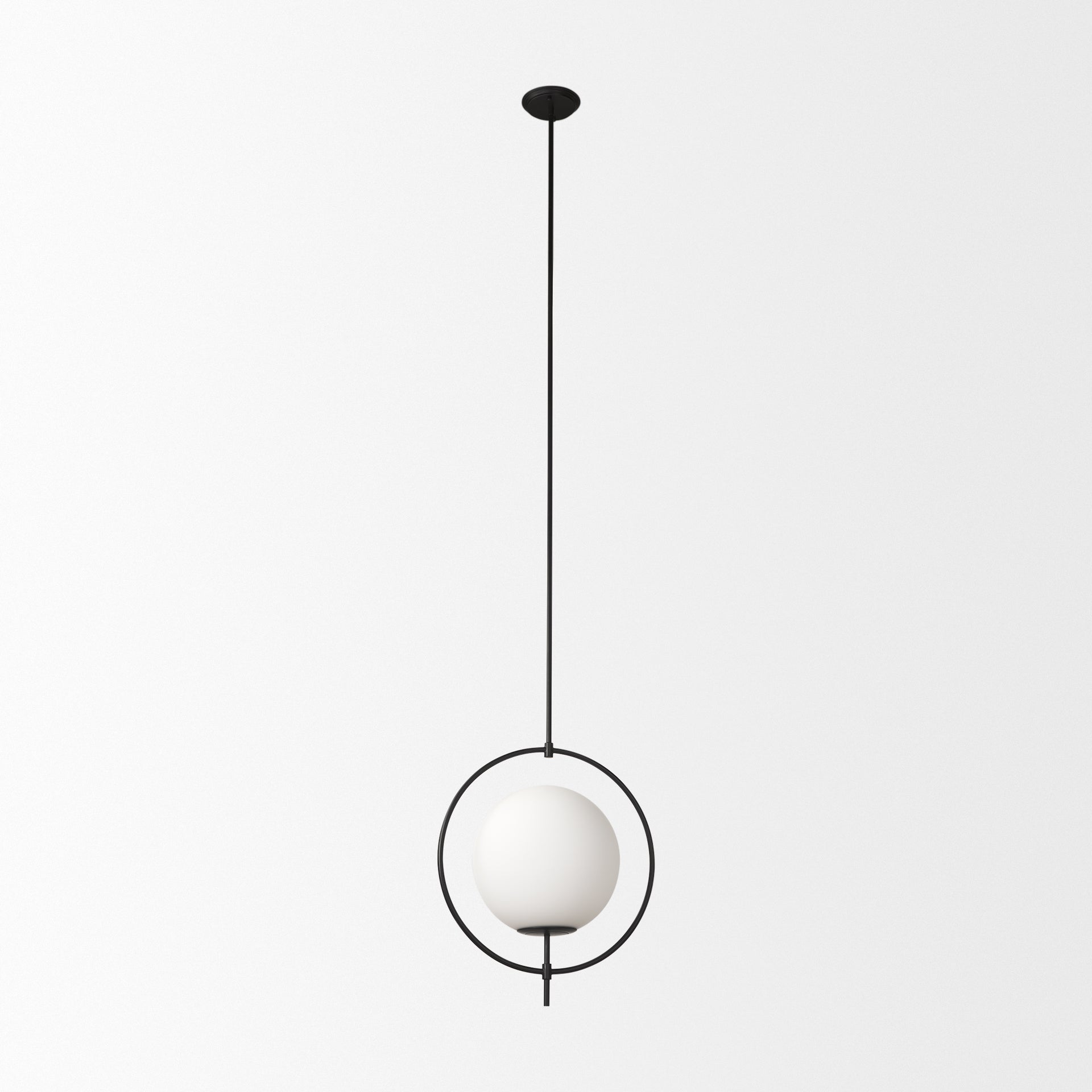 Farrah Pendant Light Matte Black Metal - pendant-light