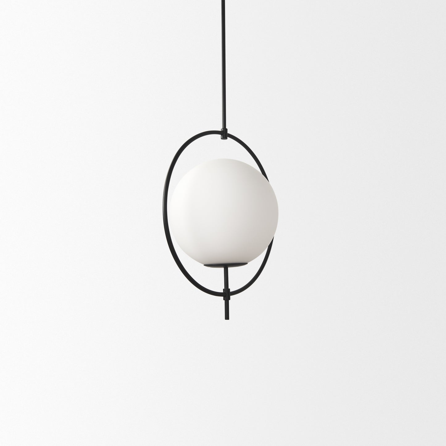 Farrah Pendant Light Matte Black Metal - pendant-light