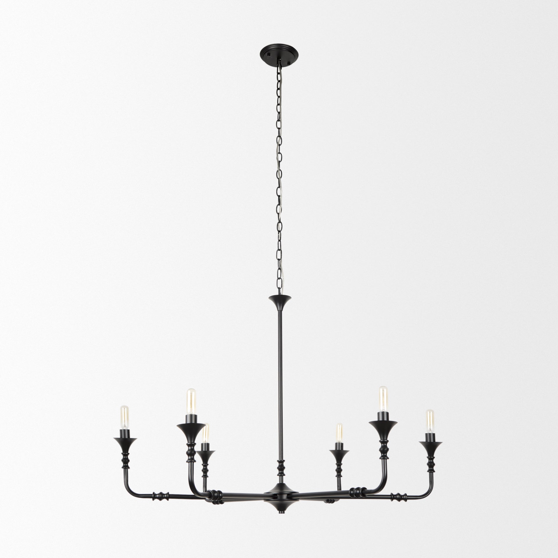 Gabriel Chandelier Black Metal | 36 - chandeliers