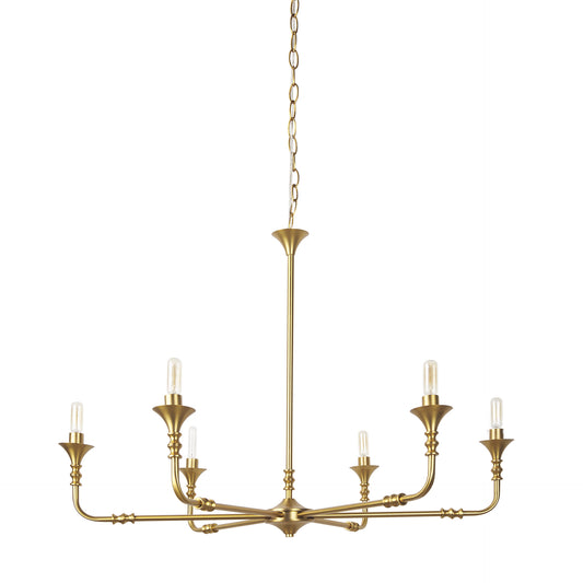 Gabriel Chandelier Gold Metal | 36 - chandeliers