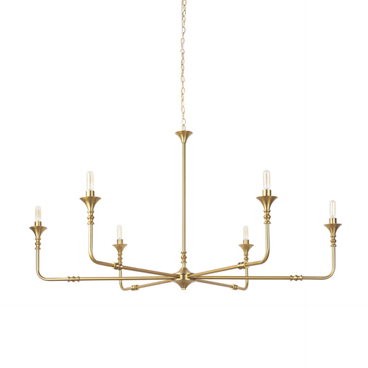 Gabriel Chandelier Gold Metal | 48 - chandeliers