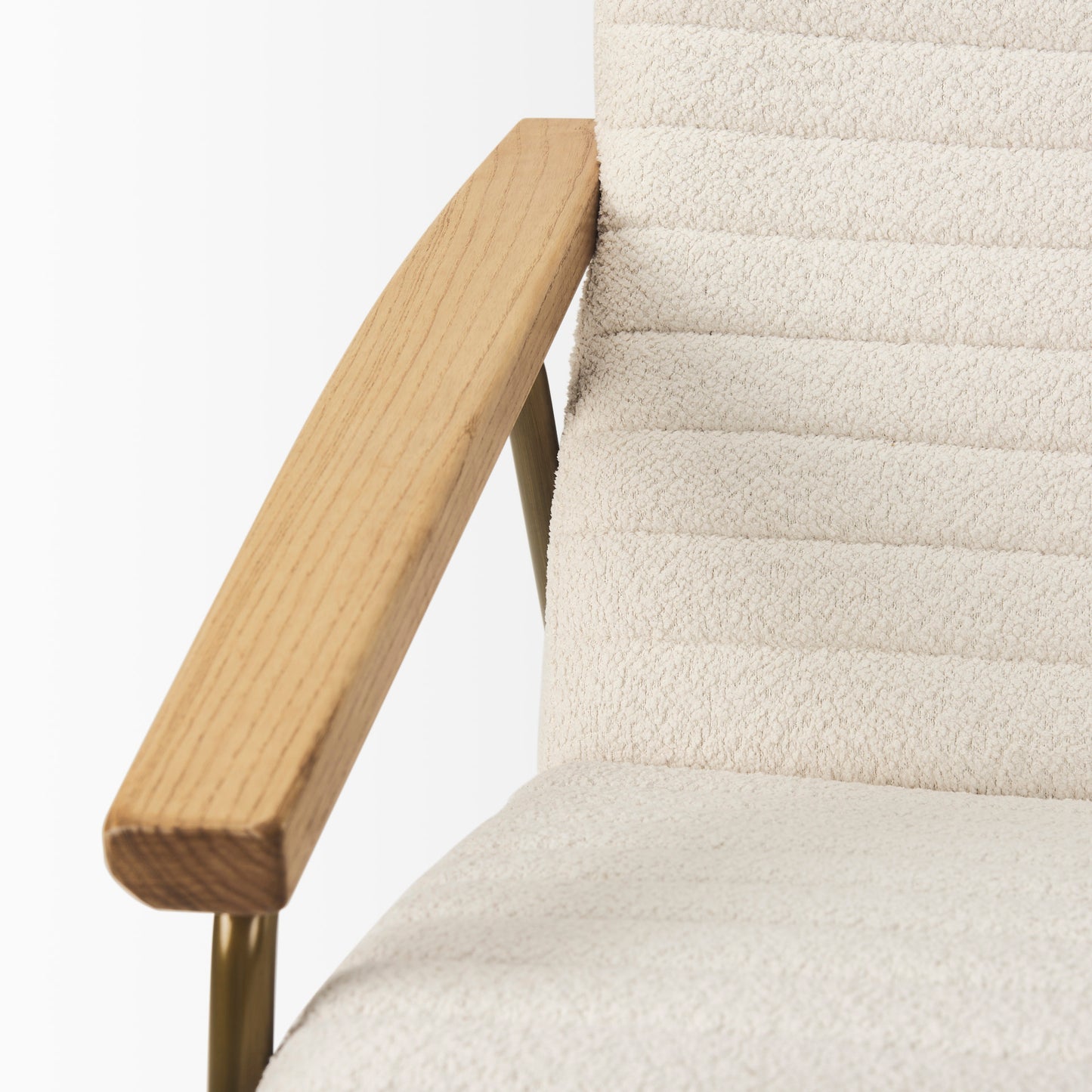 Grosjean Accent Chair Cream Boucle - accent-chairs