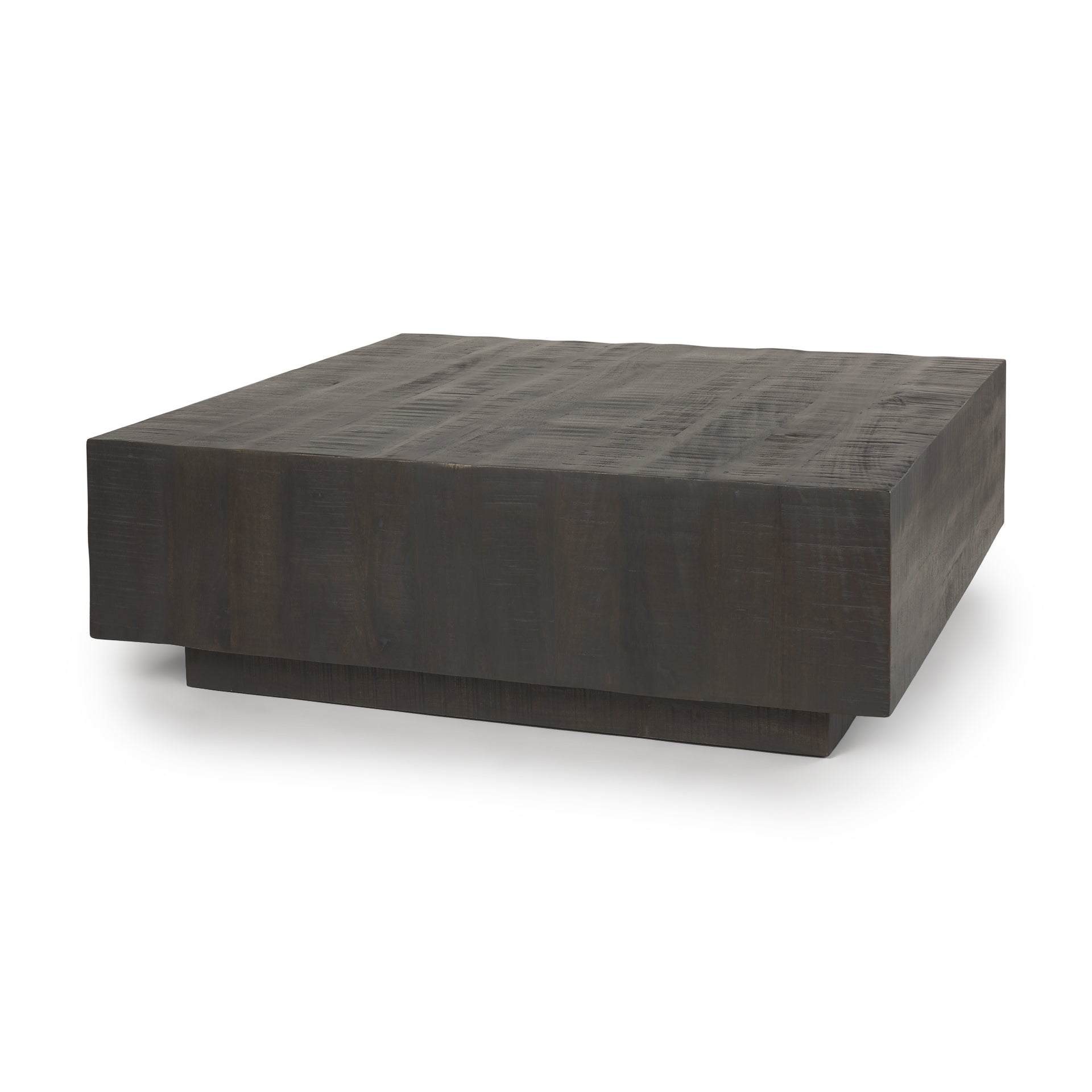 Hayden Coffee Table Dark Brown Wood | 48’’ Square - coffee-tables