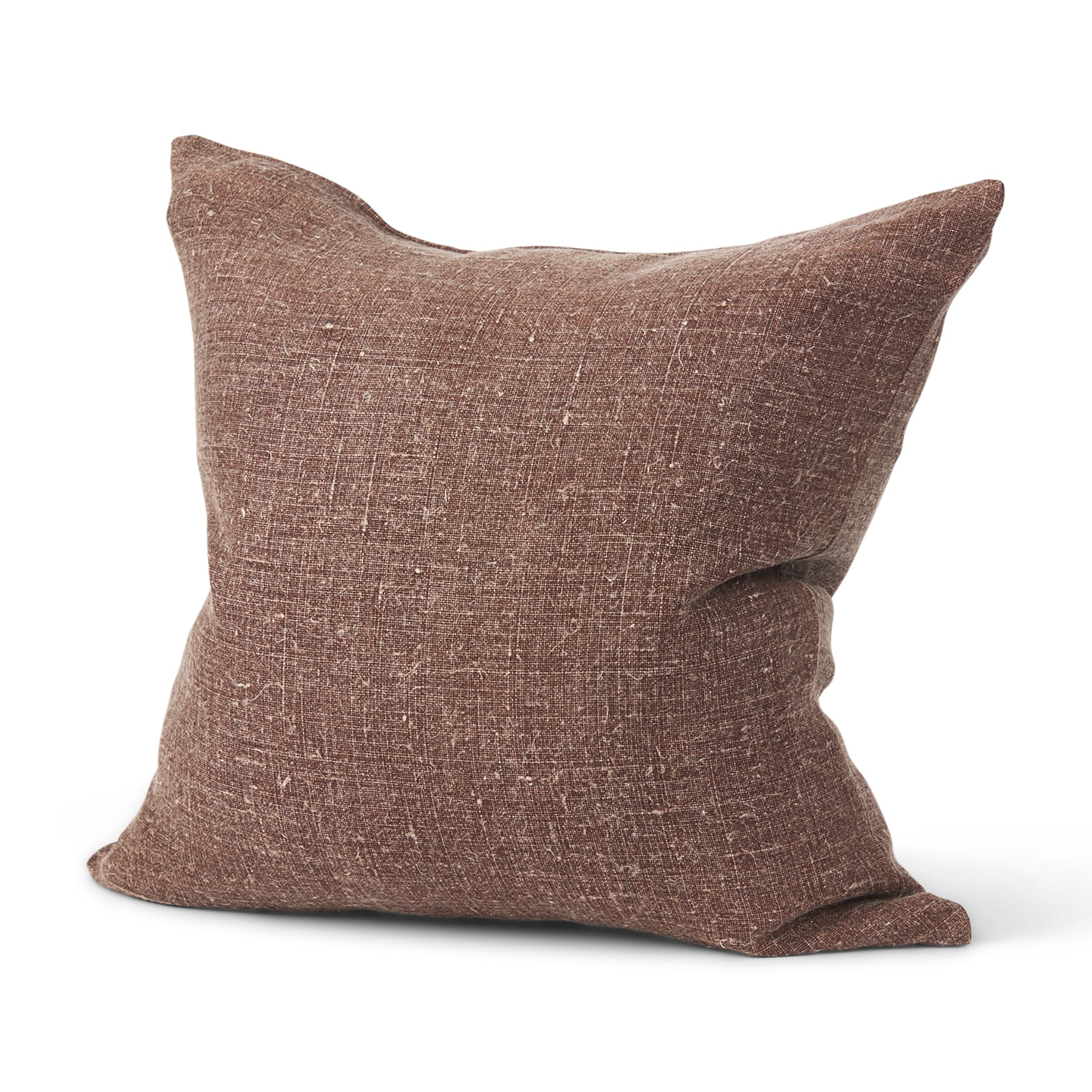 Jack 22x22 Brown Linen Square Decorative Pillow Cover