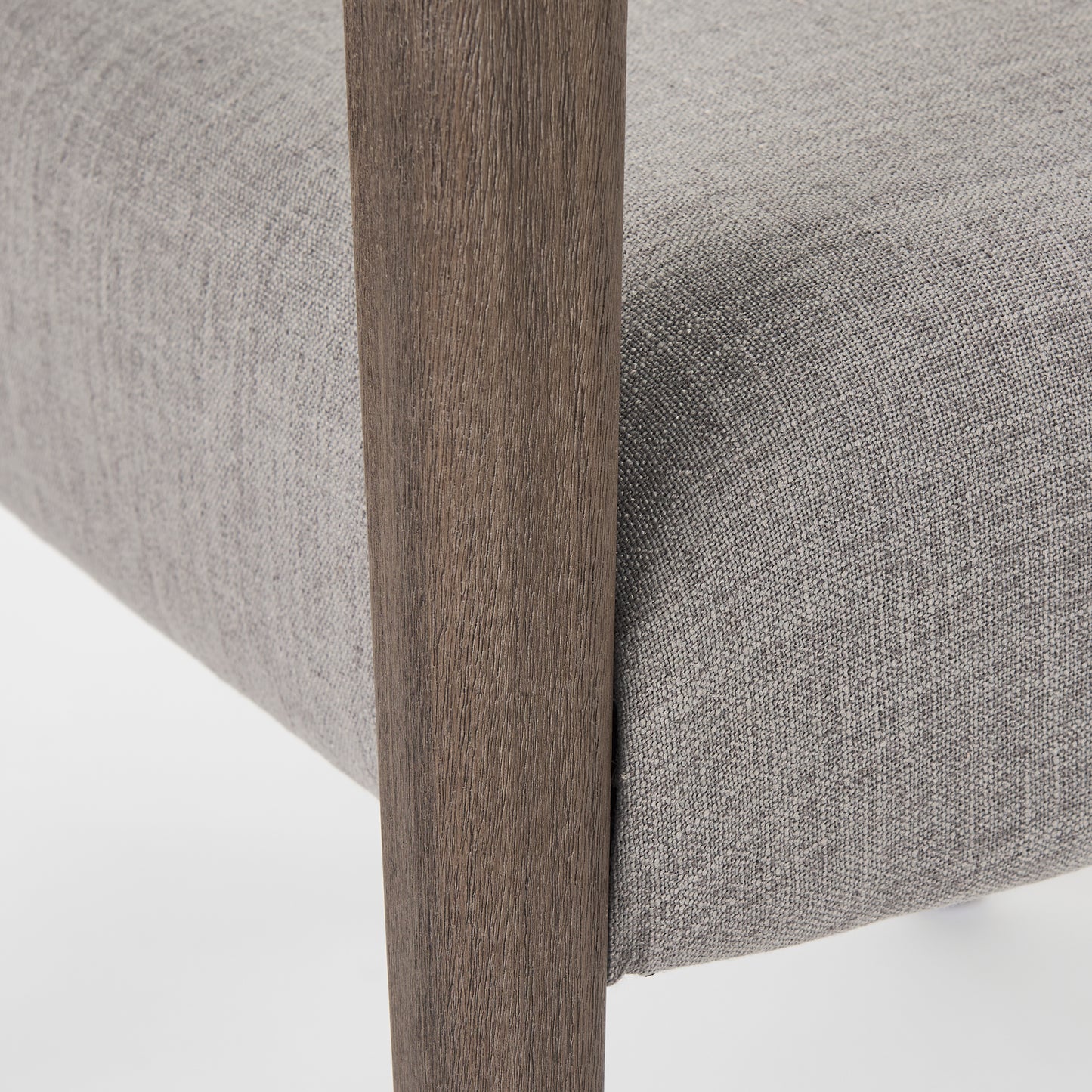 Palisades Dining Chair Gray | Brown Wood | Armed - dining-chairs