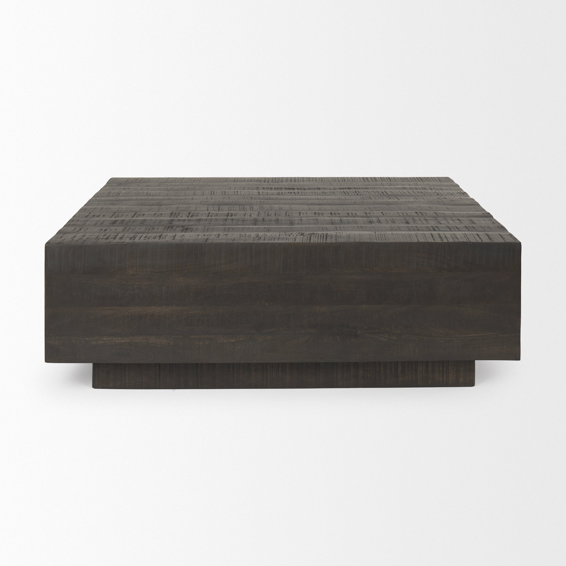 Hayden Coffee Table Dark Brown Wood | 48’’ Square - coffee-tables