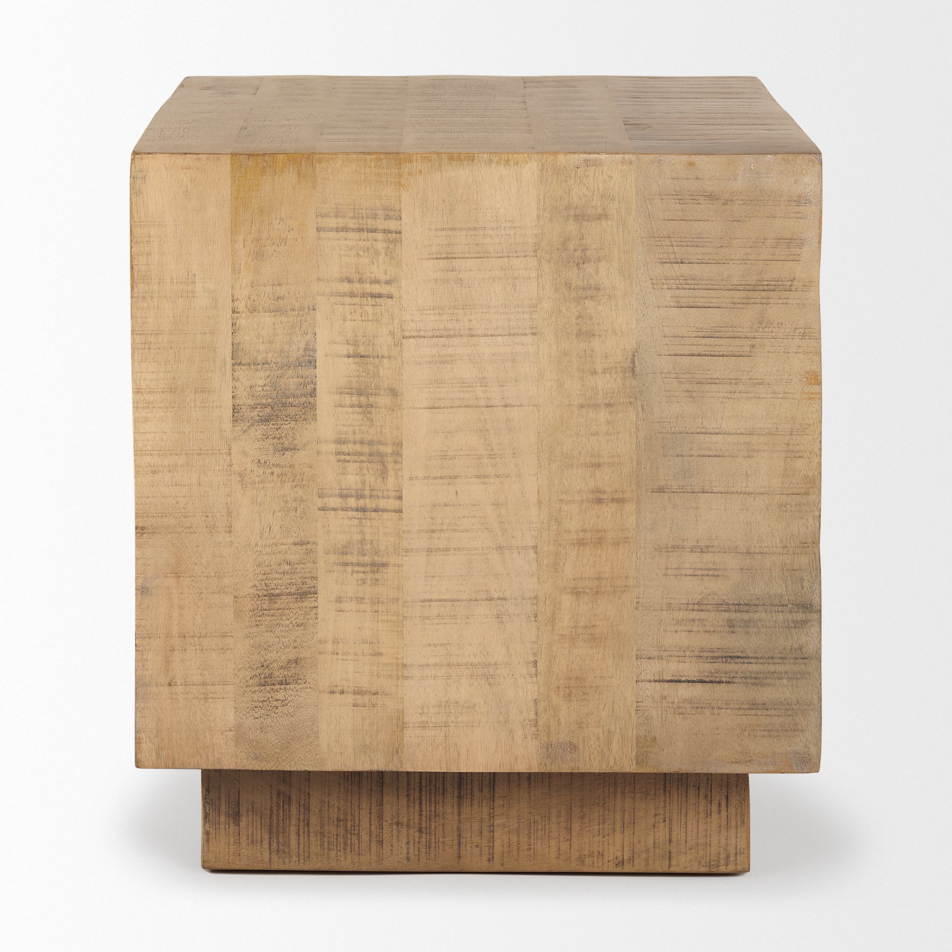 Hayden End Side Table Light Brown Wood | 11’’ Square - end-and-side-tables