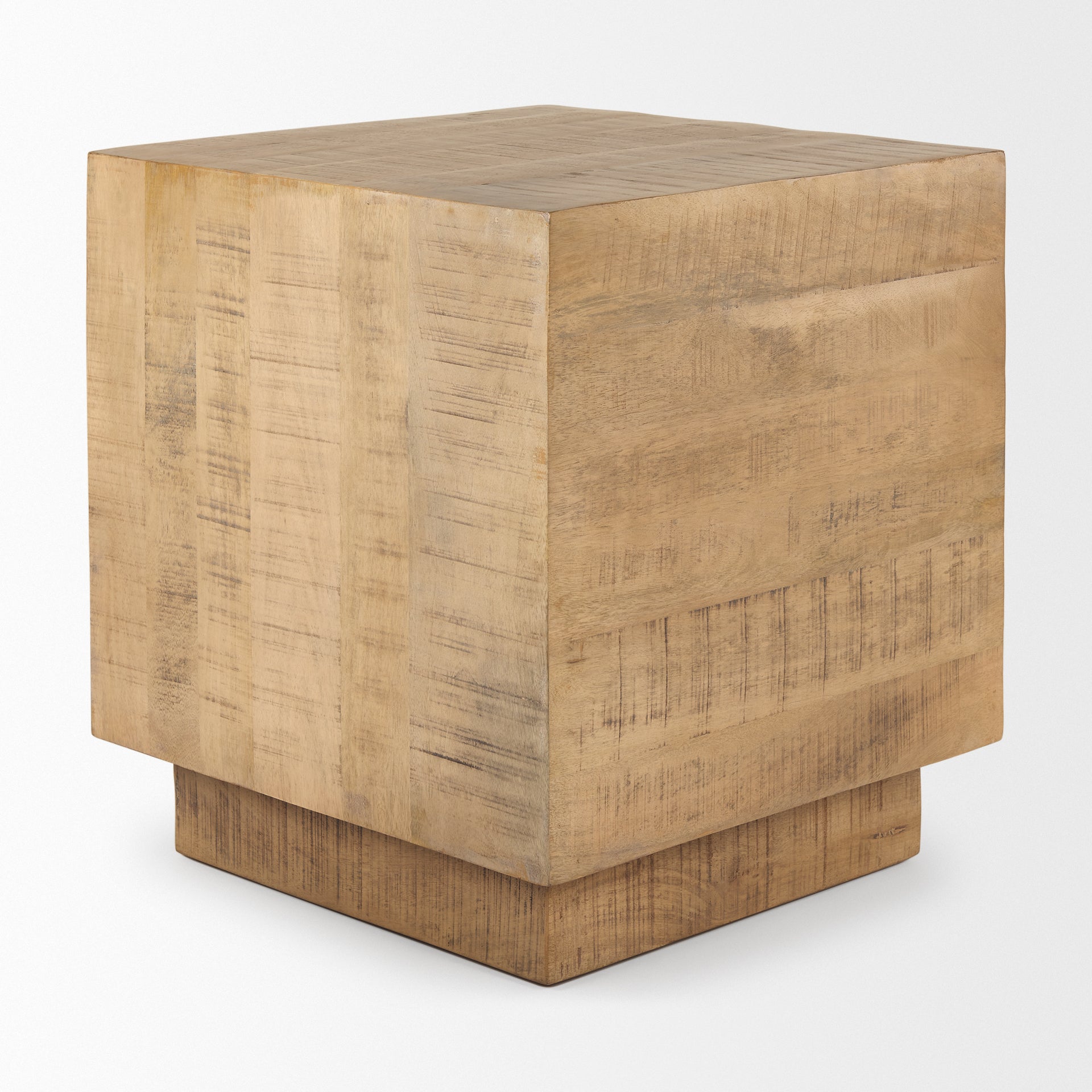 Hayden End Side Table Light Brown Wood | 11’’ Square - end-and-side-tables