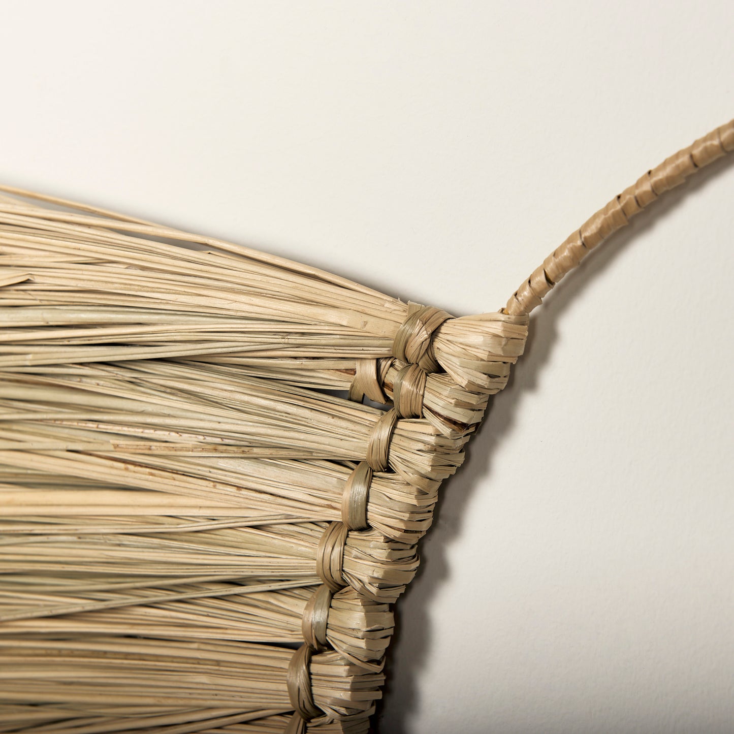 Bayu Set of 3 Seagrass Boho Weave Fan Wall Decor