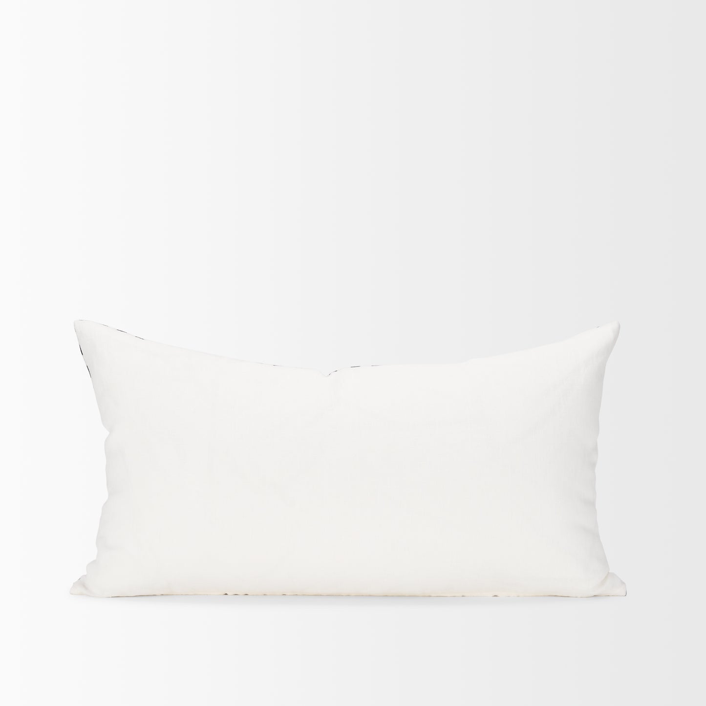 Jolie Cream w/ Black Print Linen Lumbar Pillow Cover