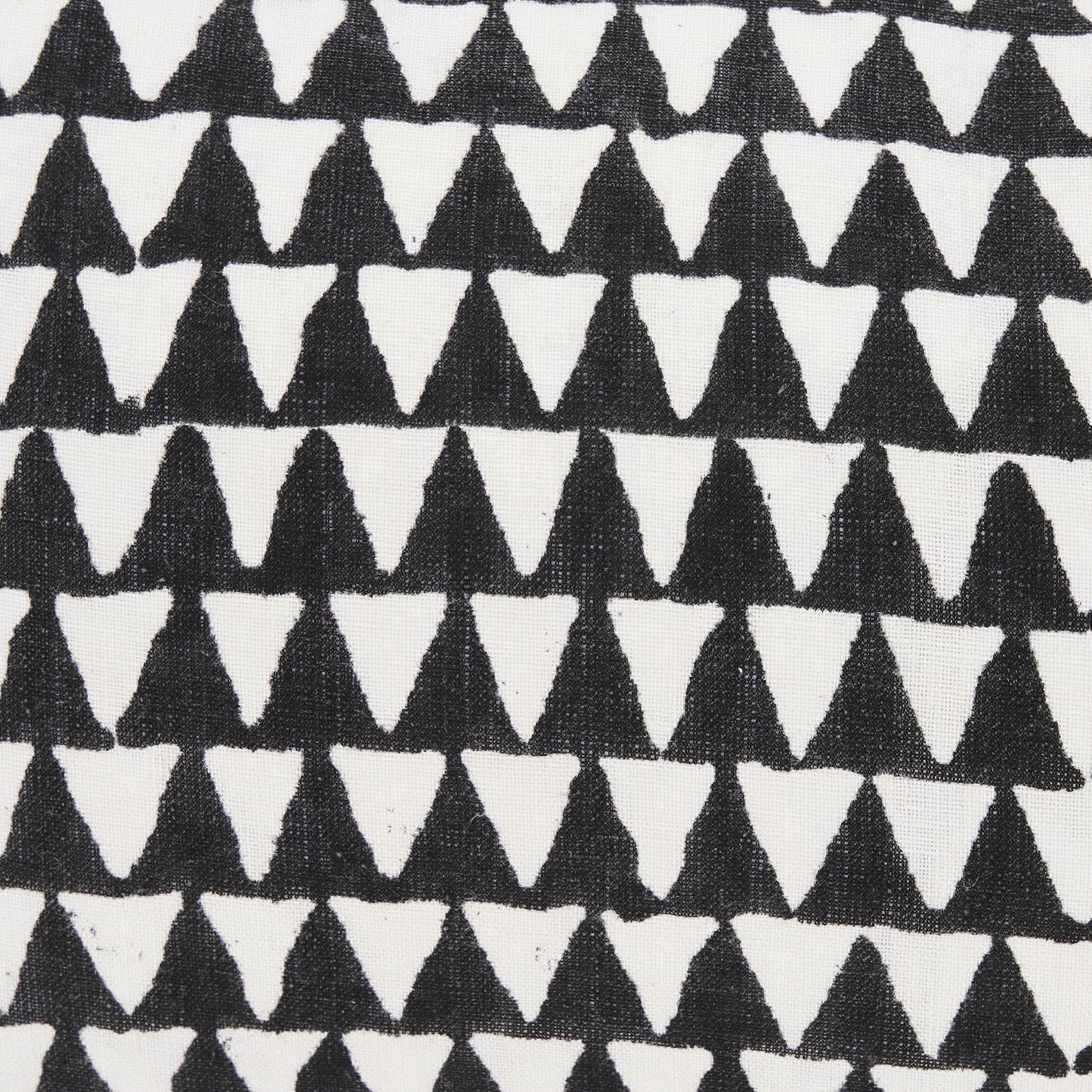 Jolie Cream w/ Black Print Linen Lumbar Pillow Cover