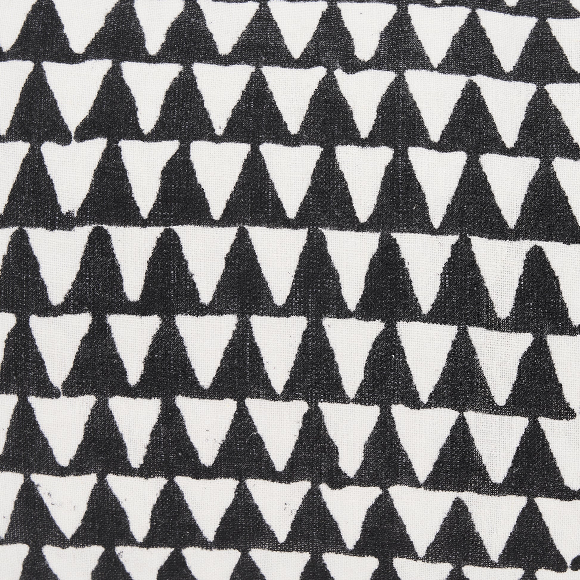 Jolie Cream w/ Black Print Linen Lumbar Pillow Cover