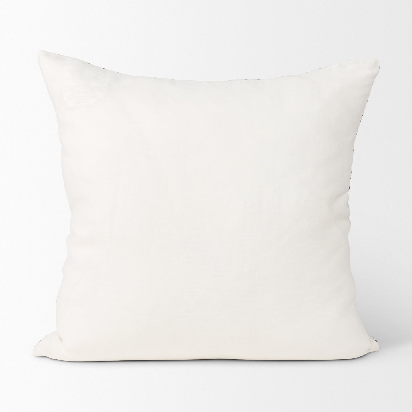 Jayden Cream w/ Merlot Print Linen Square Pillow Cover