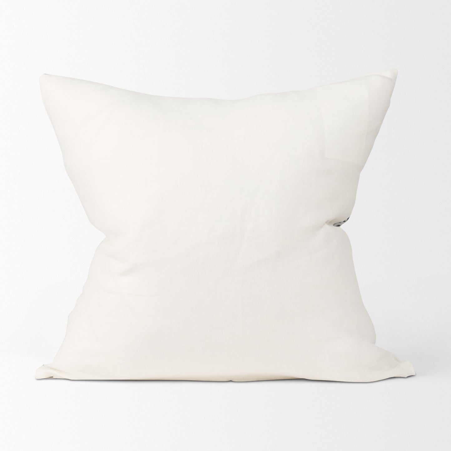 Jenna 22x22 Cream w/ Black Print Linen Square Decorative Pillow Cover