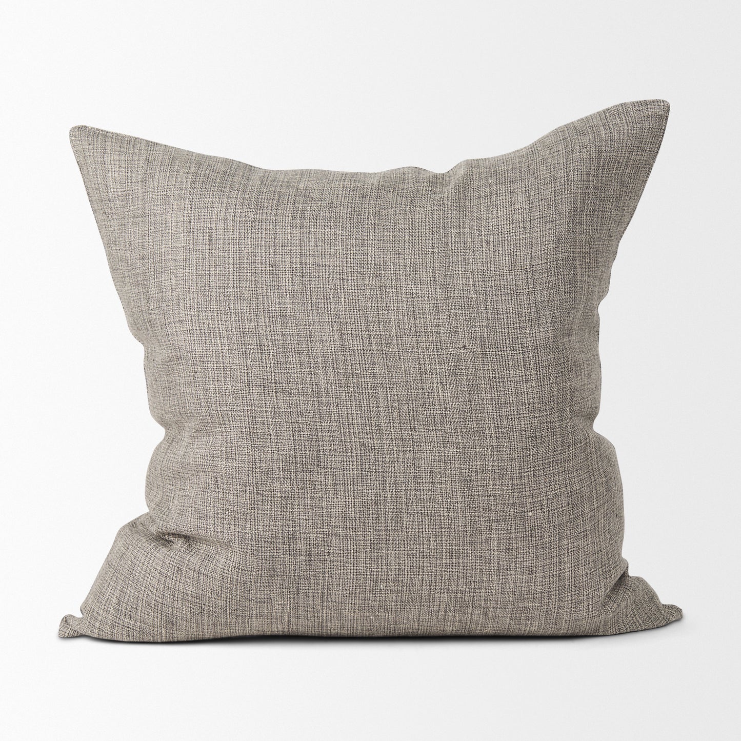 Jacklyn Grey Linen Square Decorative Pillow Cover
