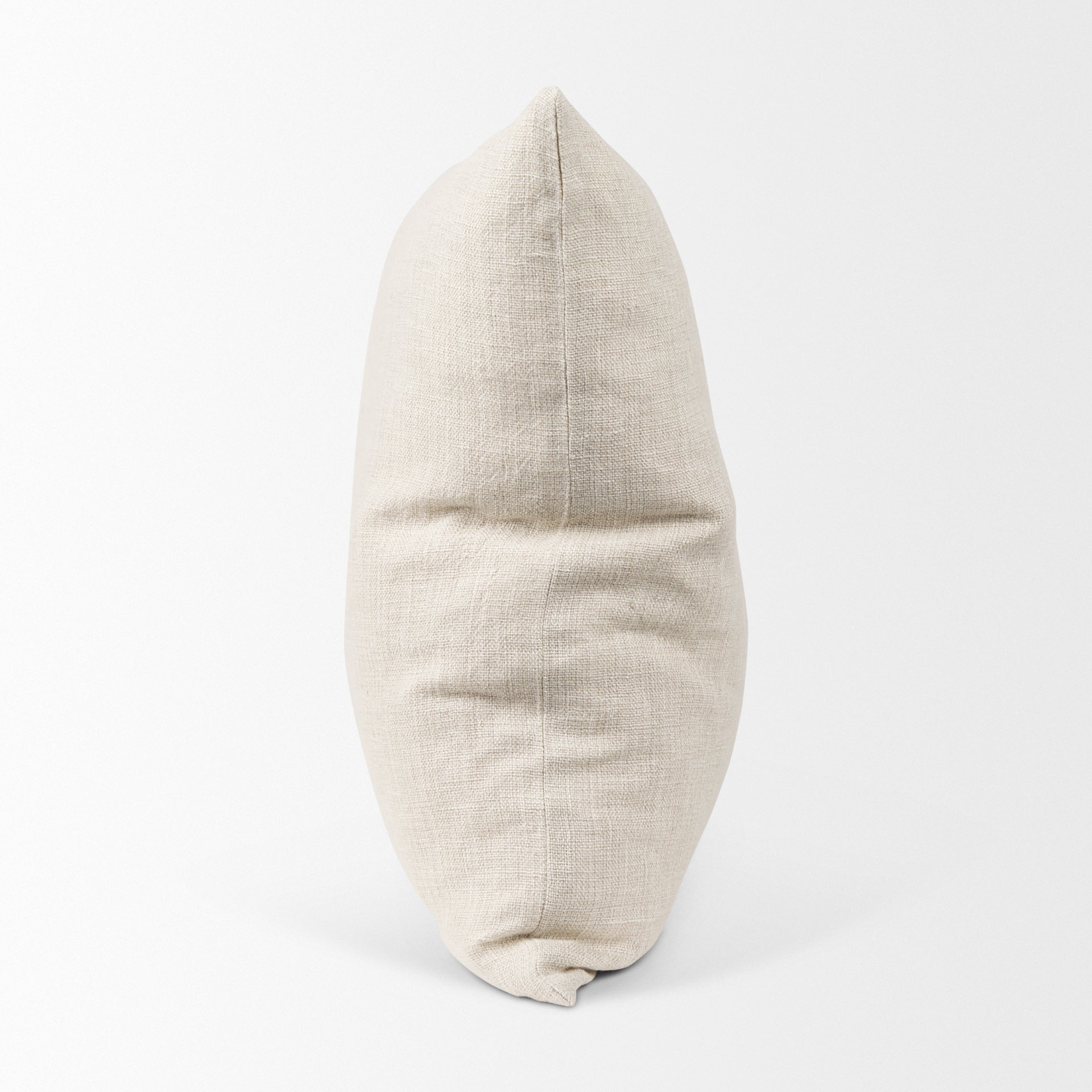 Jacklyn 22x22 Cream Linen Square Decorative Pillow Cover