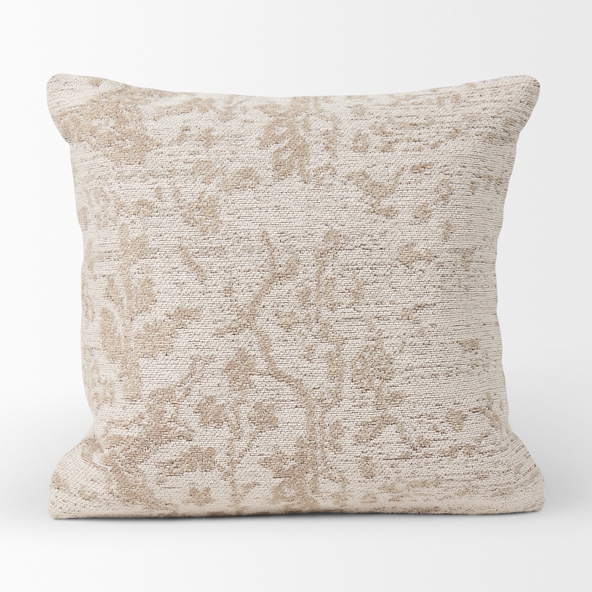 Khloe 20x20 Cream Square Pillow Cover
