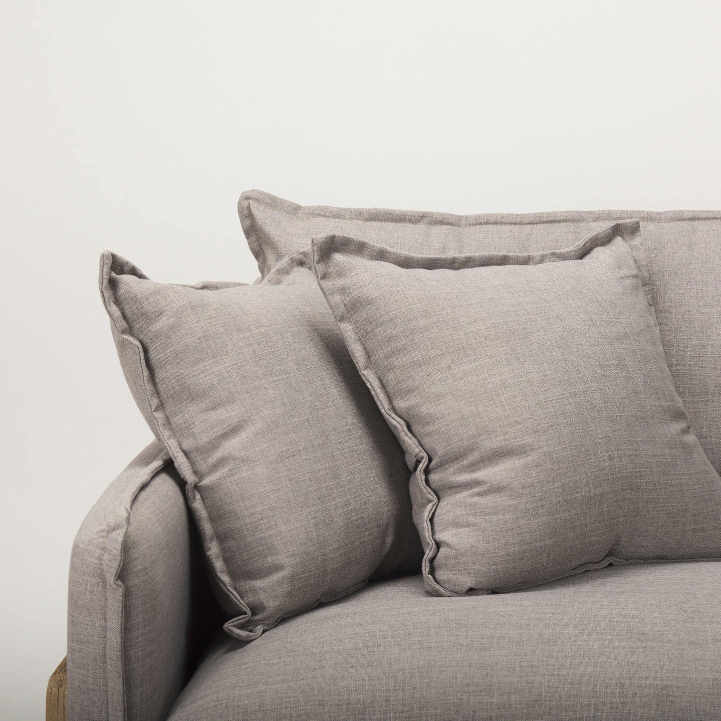 Roy I 84" Flint Gray Upholstered Three Seater Sofa