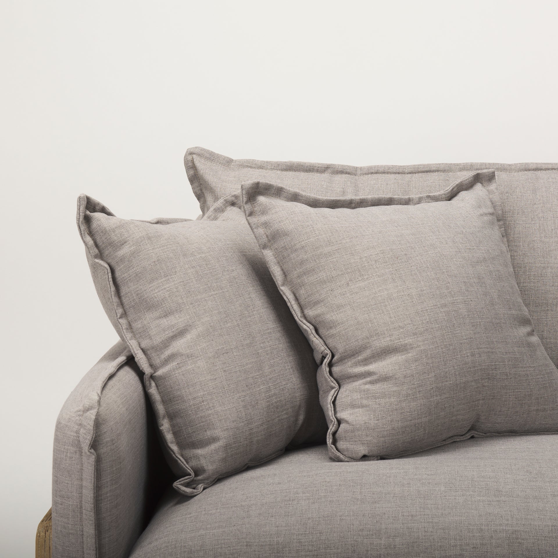 Roy I 84" Flint Gray Upholstered Three Seater Sofa