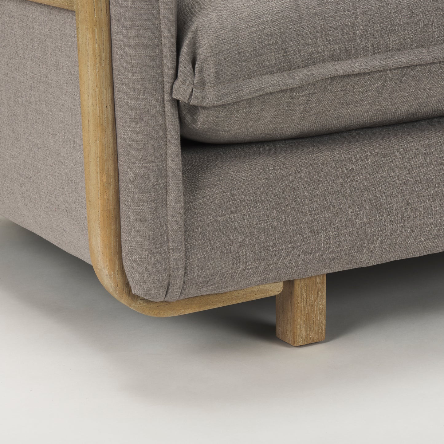 Roy I 84" Flint Gray Upholstered Three Seater Sofa
