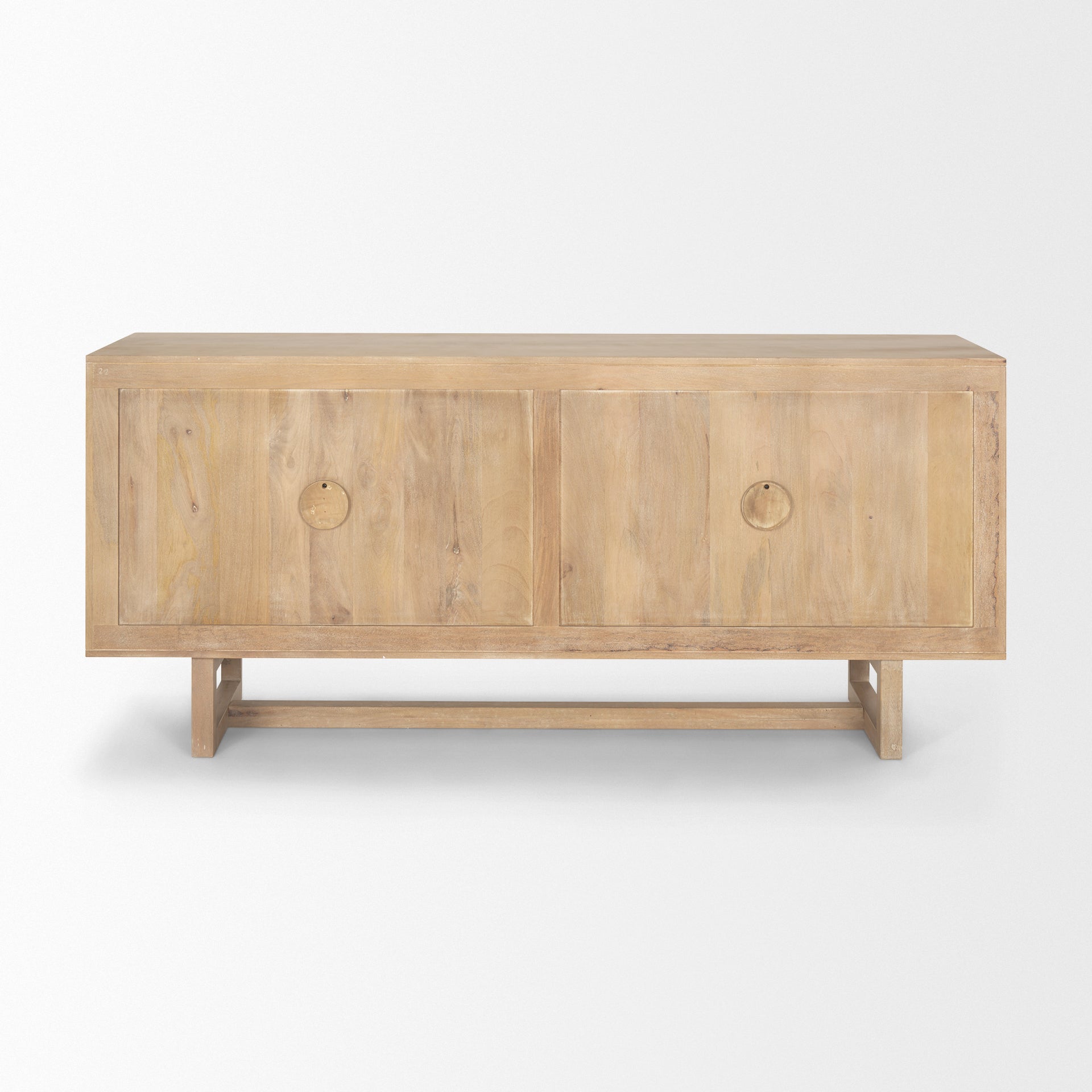 Grier Sideboard Light Brown Wood | Cane Accent - sideboards-and-buffets