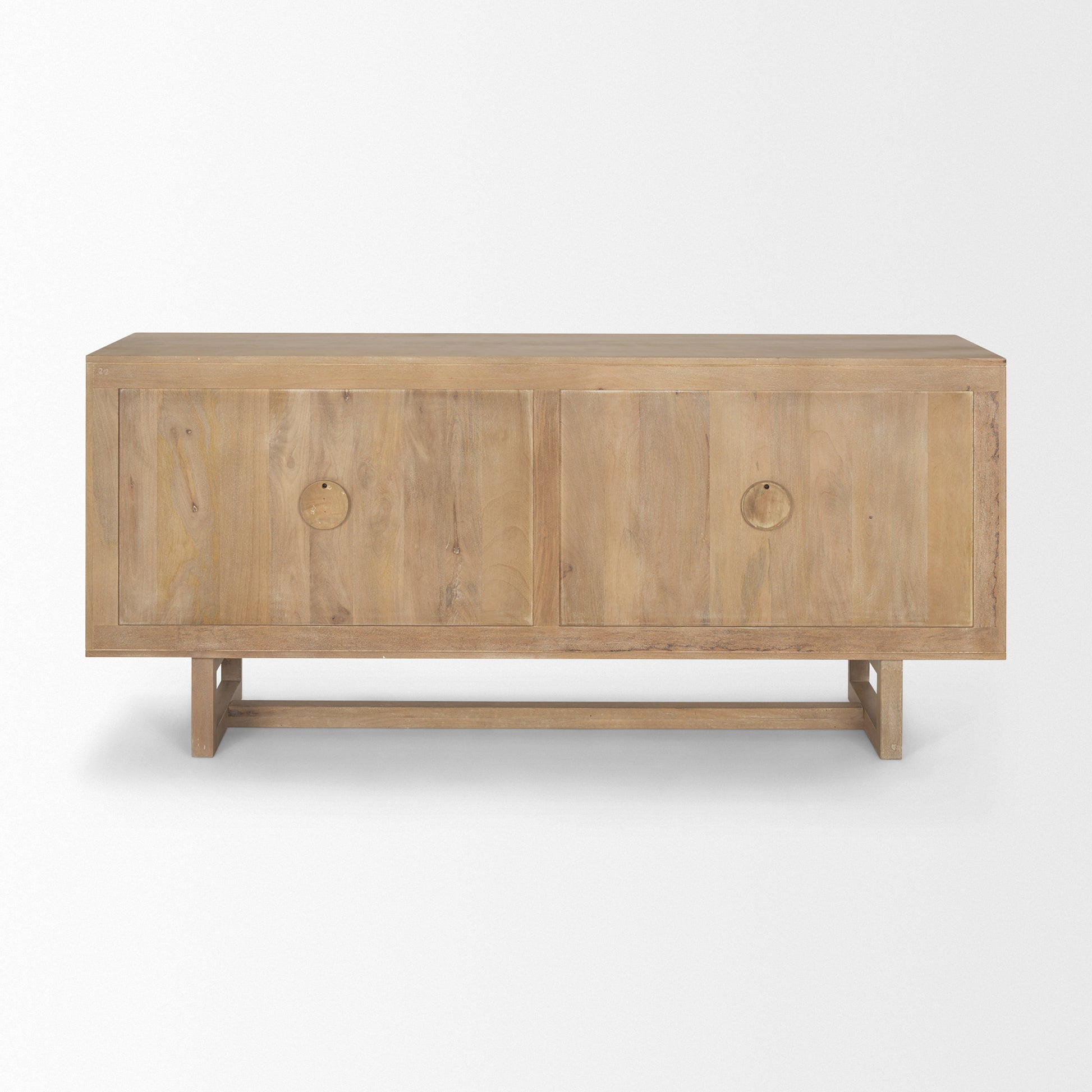 Grier 72" Light Brown Solid Wood W/ Cane Sideboard