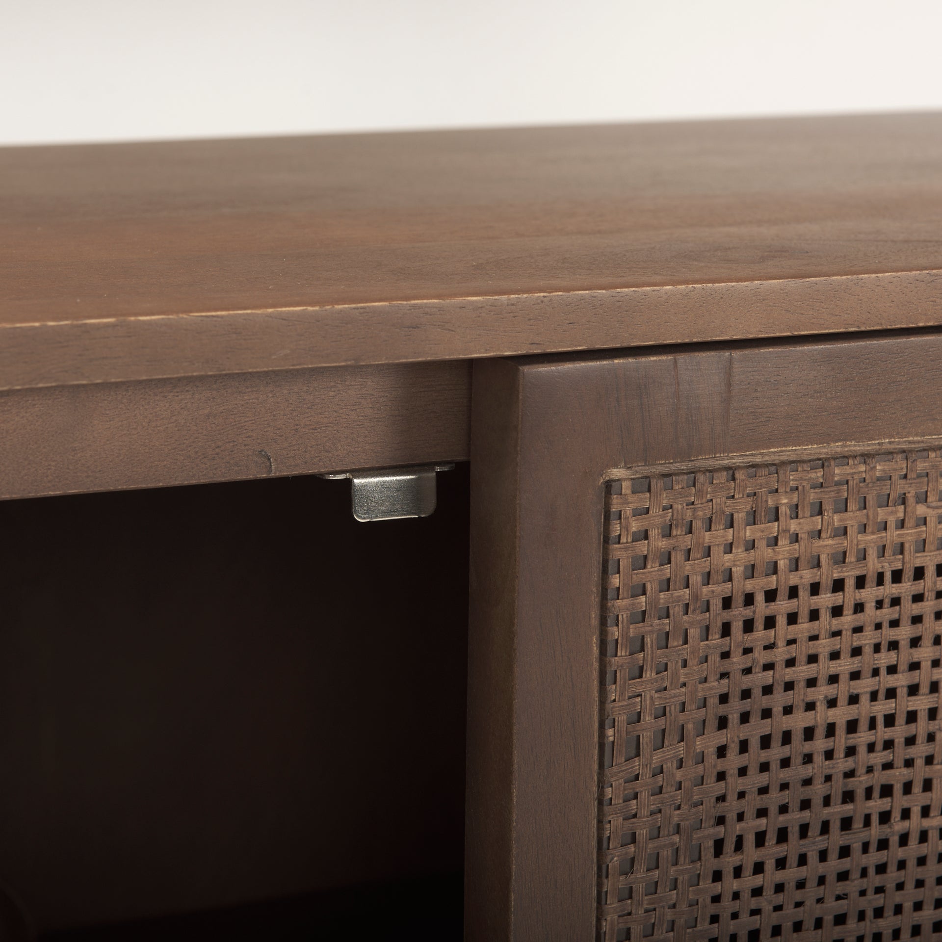 Grier Accent Cabinet Medium Brown Wood | Cane Accent | 2 Door - acc-chest-cabinets