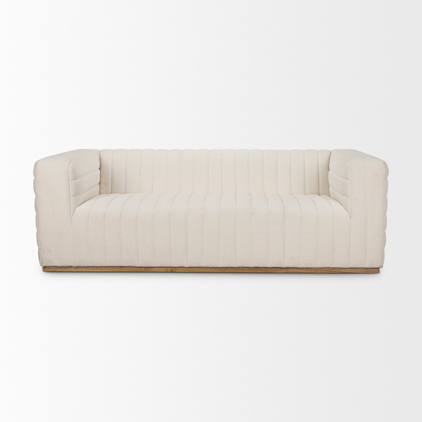 Ricciardo Cream Boucle 3-Seater Sofa