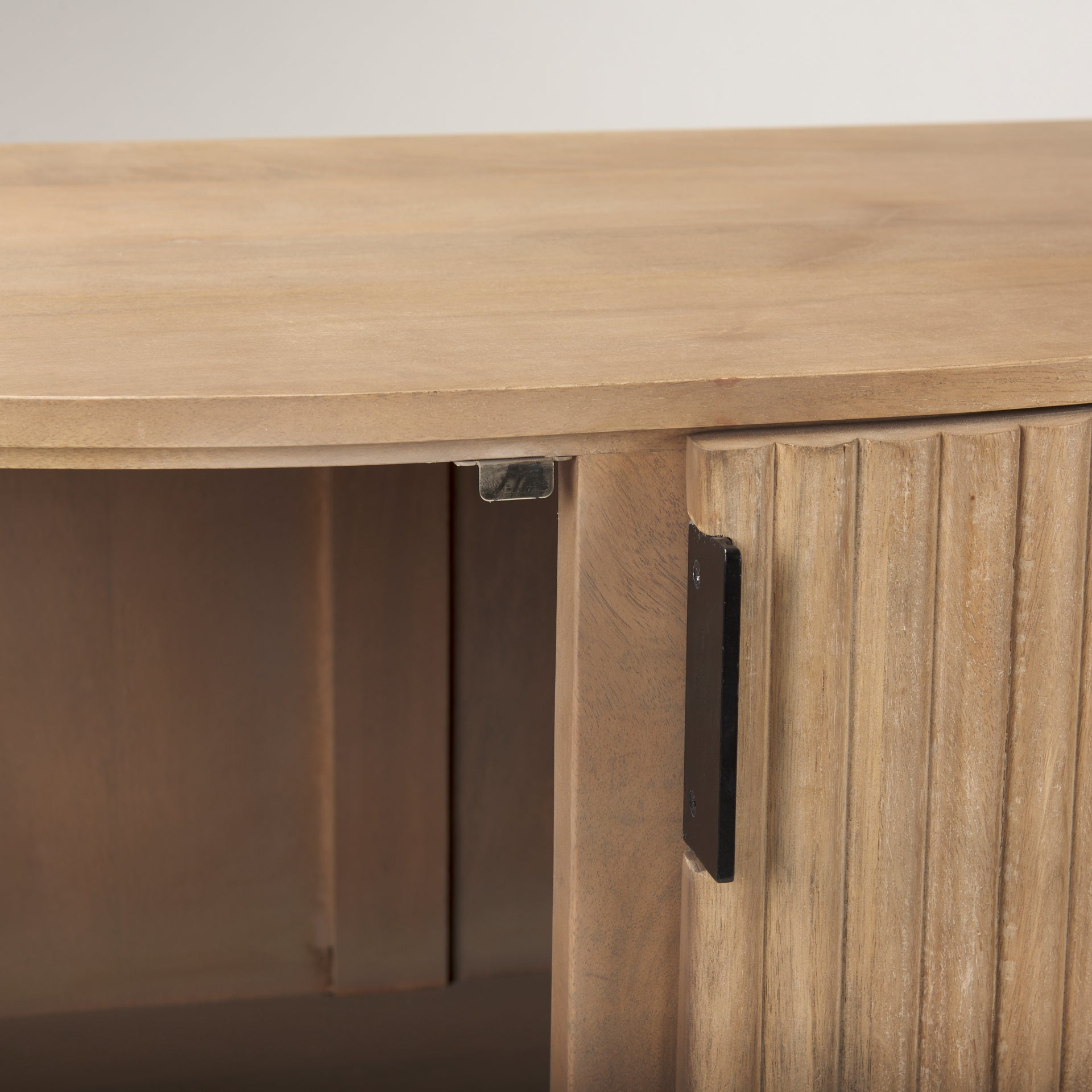 Terra Accent Cabinet Light Brown Wood | Fluted - acc-chest-cabinets