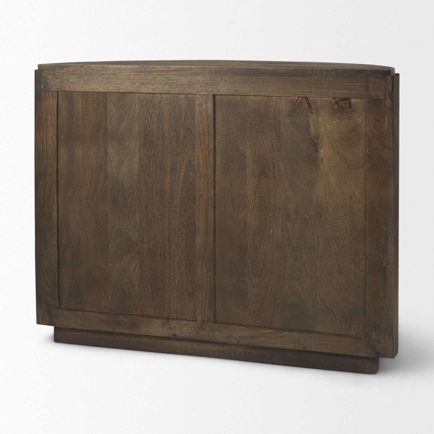 Terra Fluted Dark Brown 2-Door Accent Cabinet