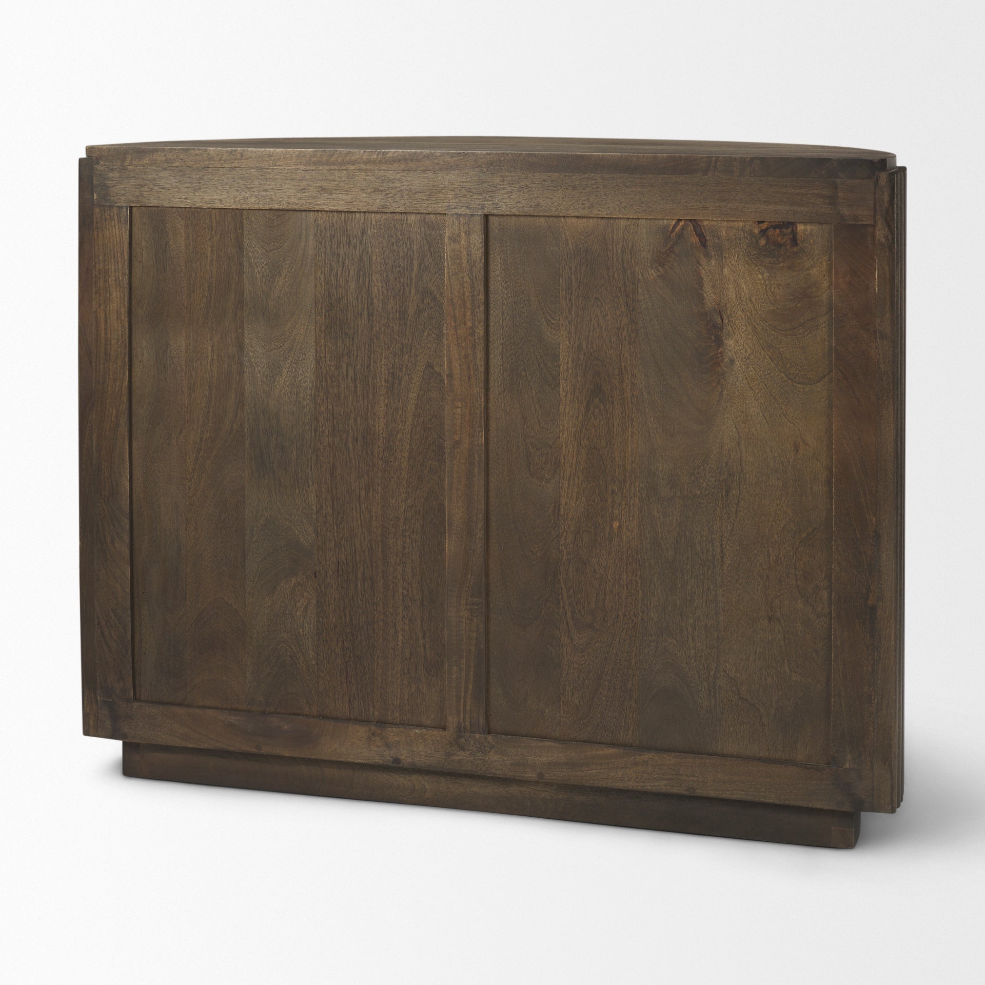 Terra Fluted Dark Brown 2-Door Accent Cabinet