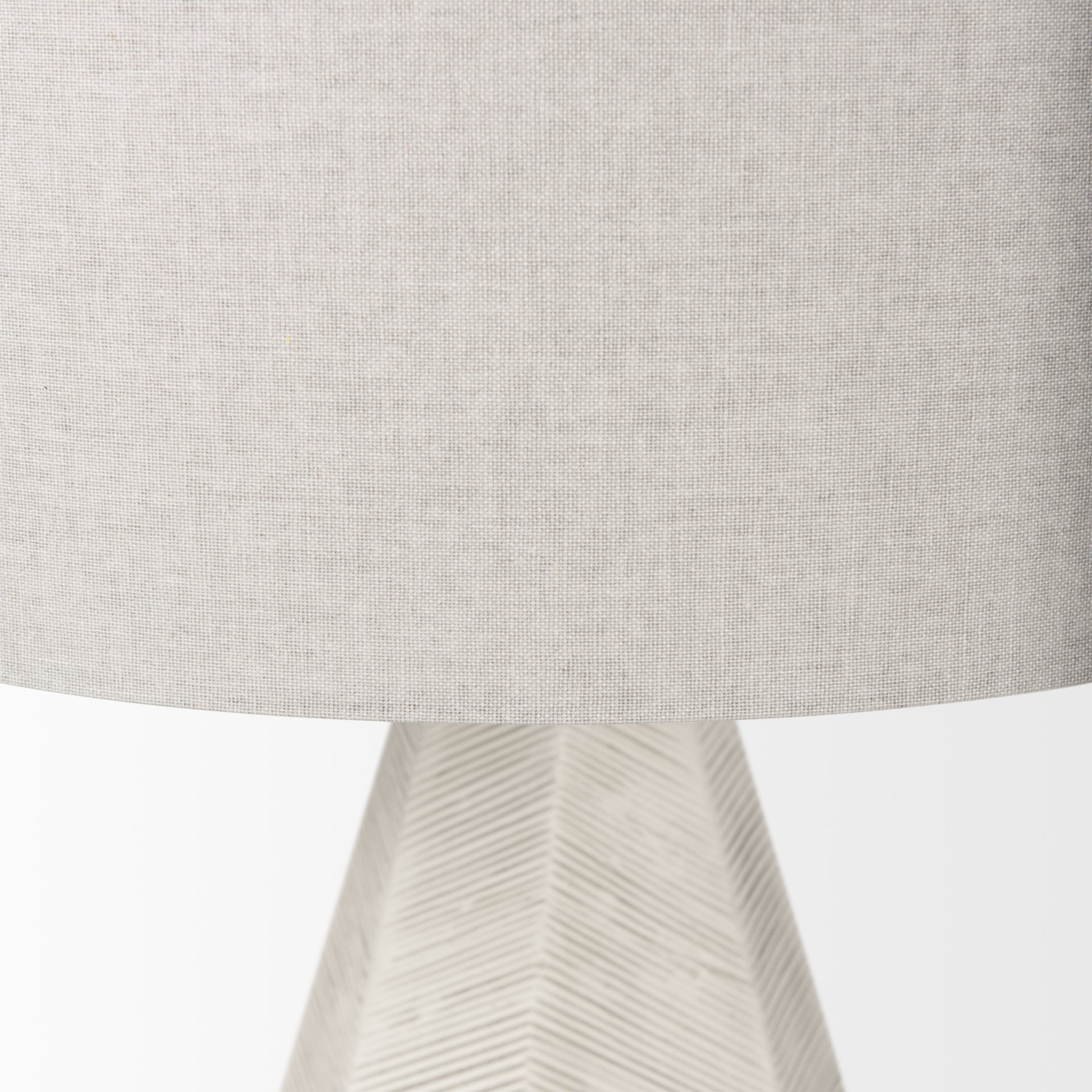 Piven White w/Antiqued Wash Textured Ceramic Table Lamp