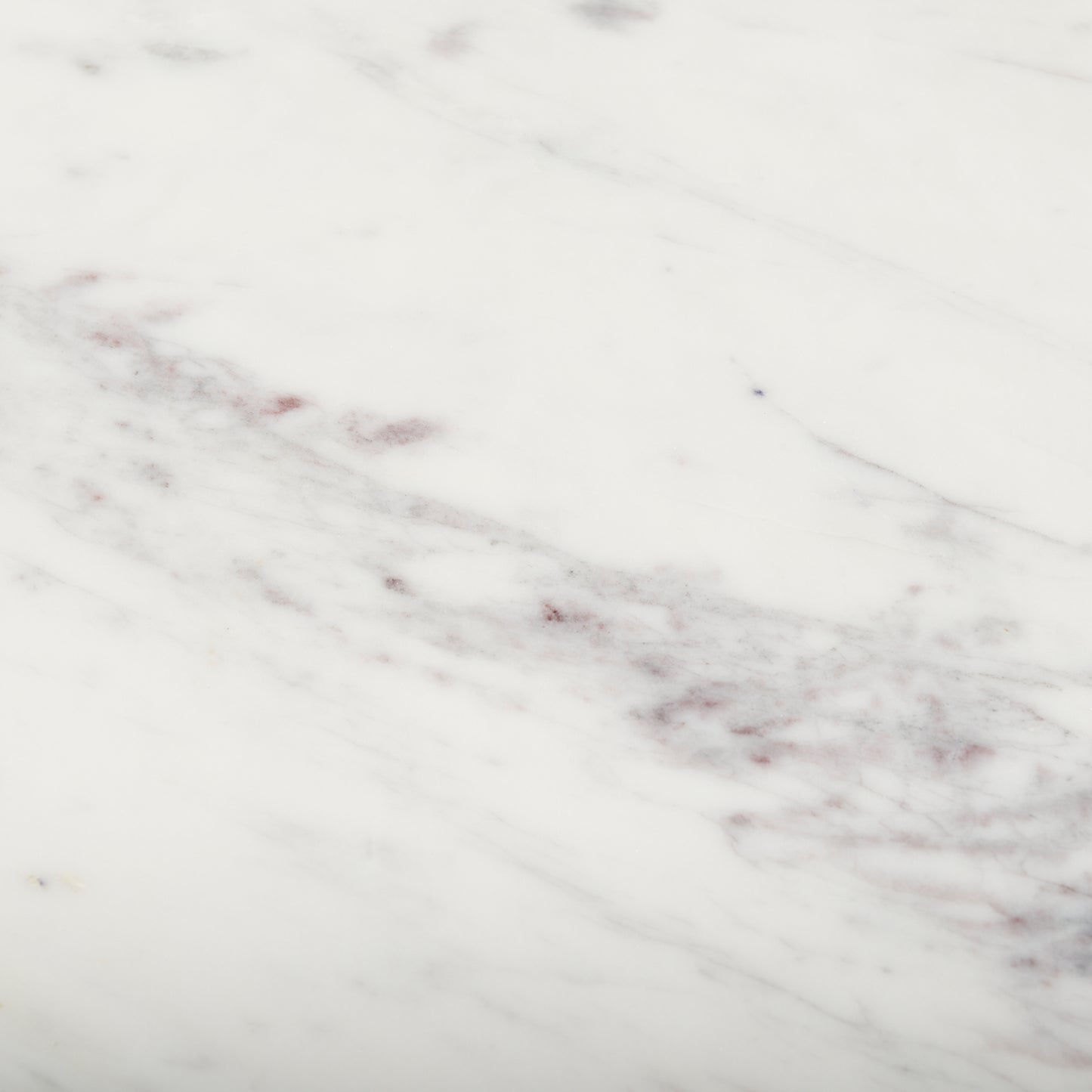 Amika White Marble Top Black Metal Base Console Table