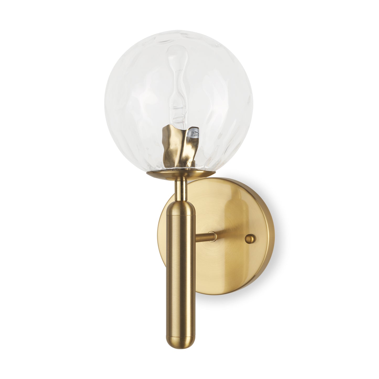 Britton Wall Sconce Gold Metal | Clear Glass - wall-fixtures