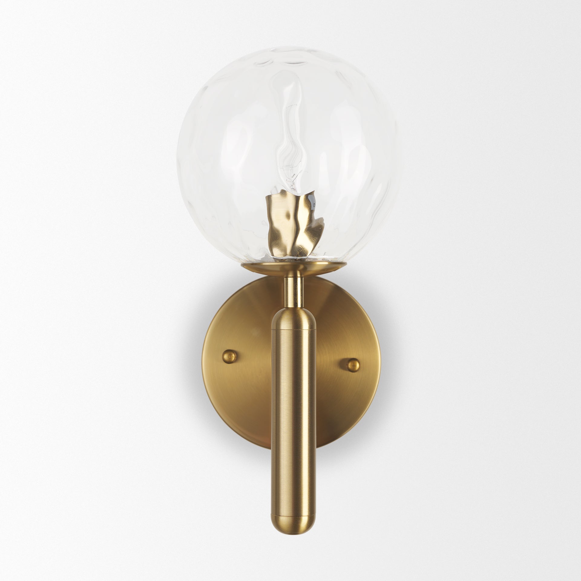 Britton Wall Sconce Gold Metal | Clear Glass - wall-fixtures