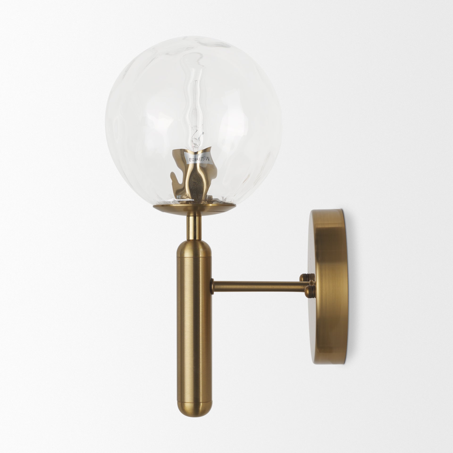 Britton Wall Sconce Gold Metal | Clear Glass - wall-fixtures