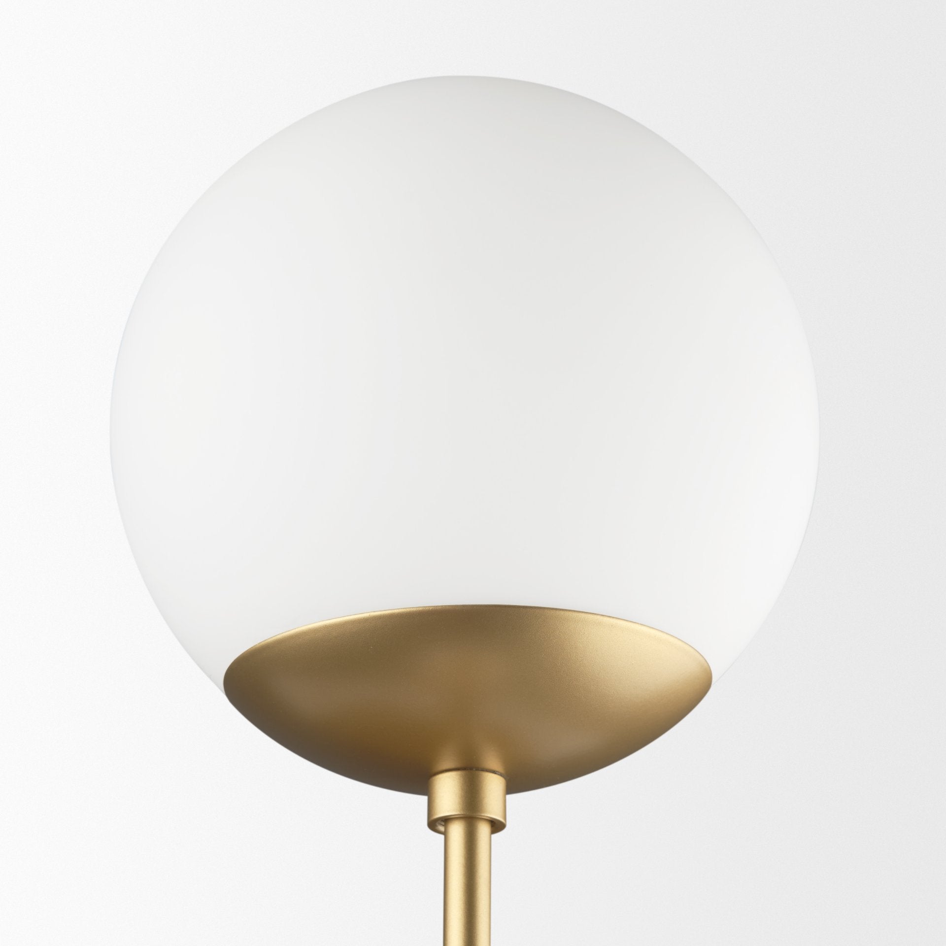 Edie Brushed Gold Metal w/ Frosted Glass Globes 2-Light Wall Sconce