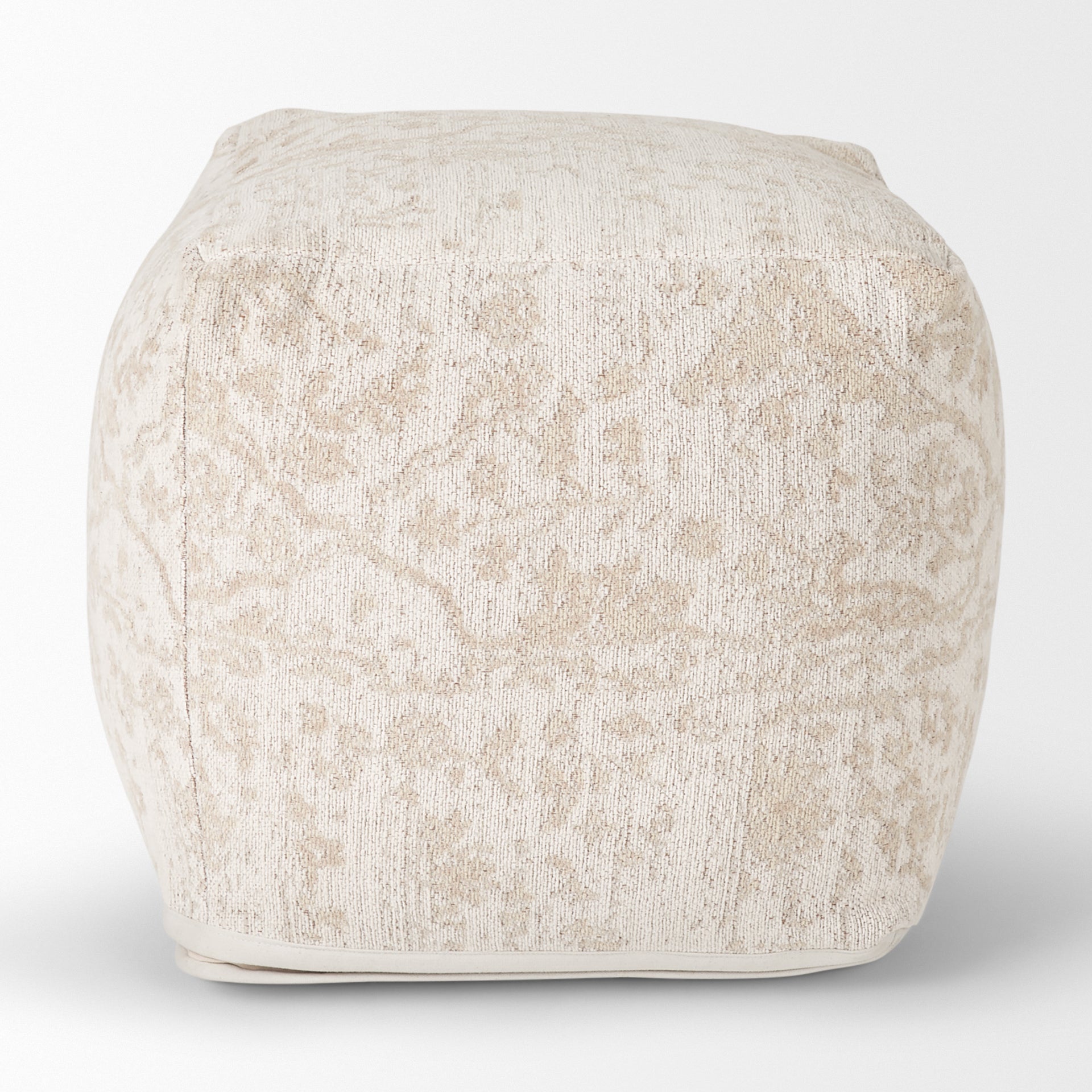 Khloe Small Cream Pouf