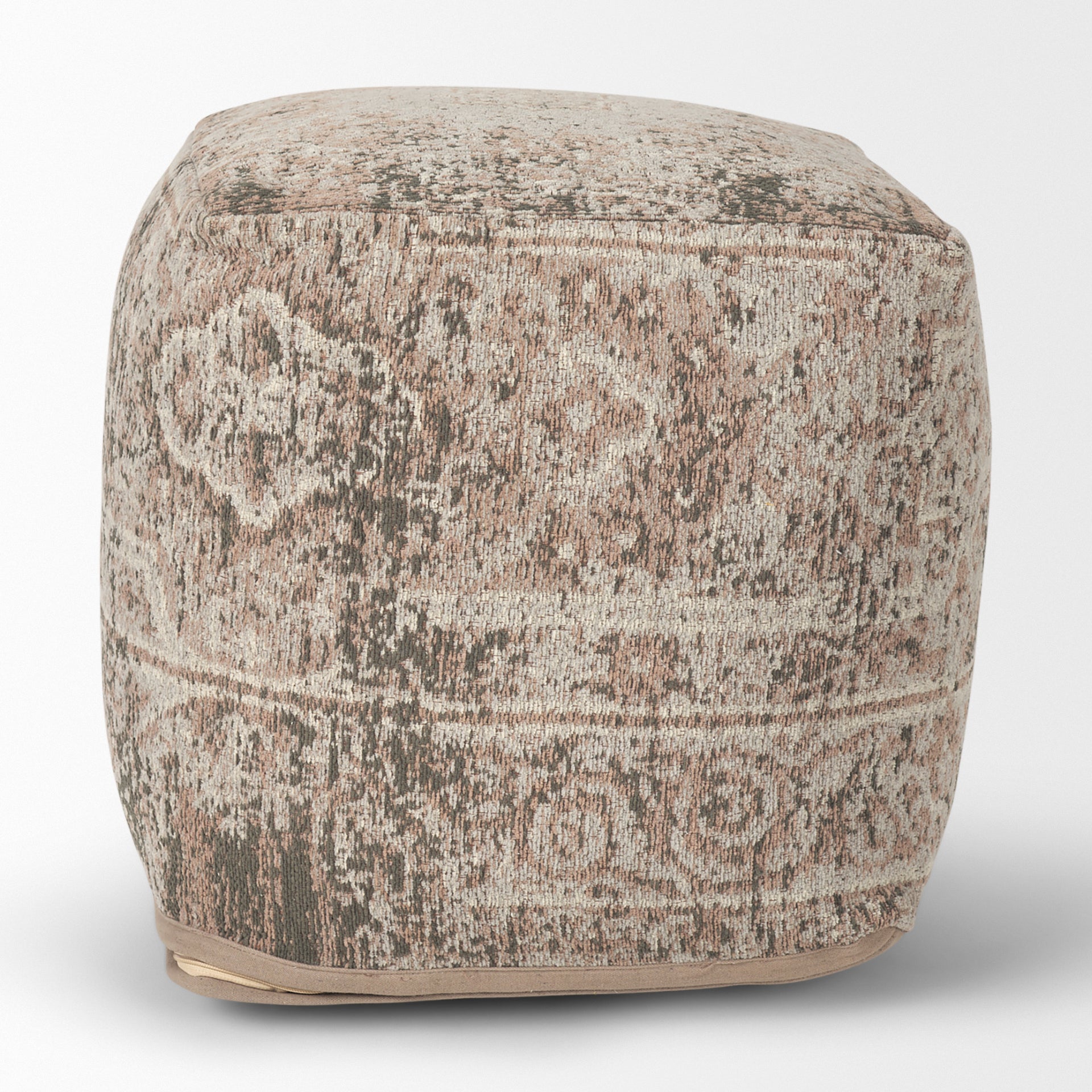 Khloe Small Taupe Pouf