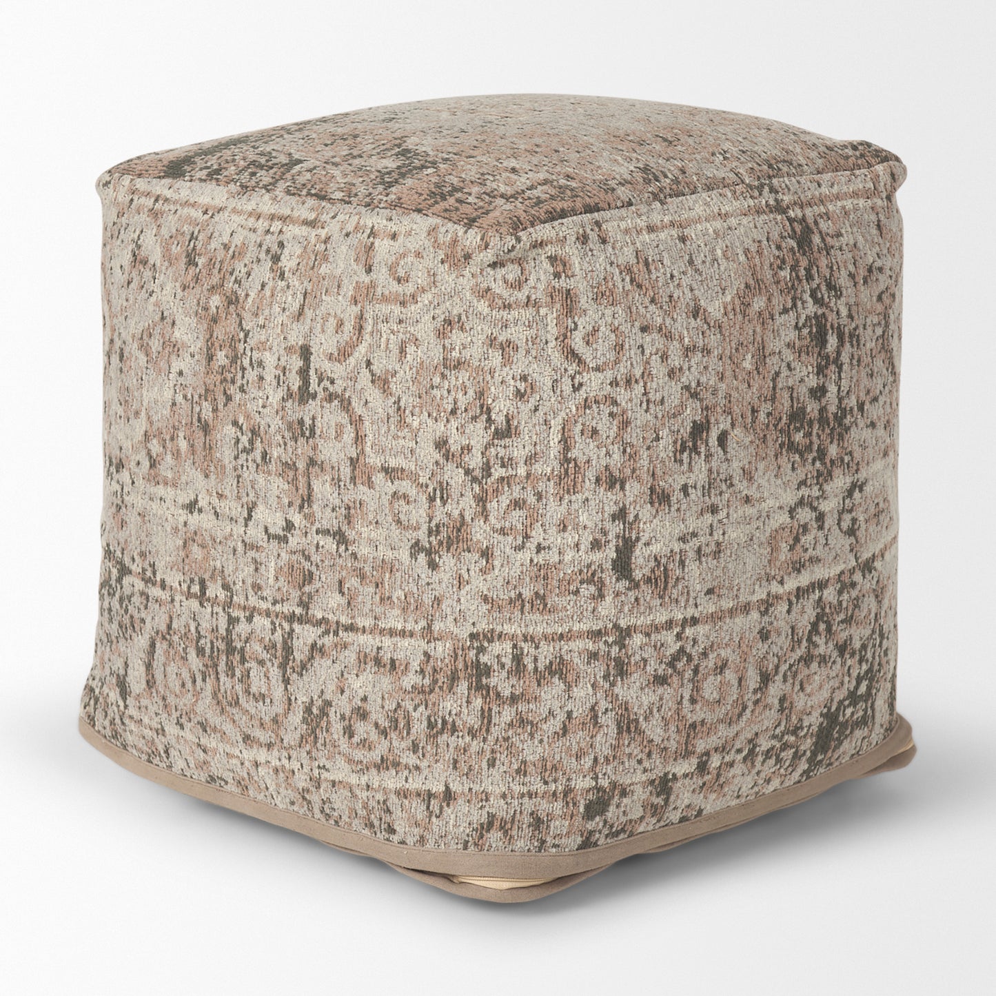 Khloe Small Taupe Pouf