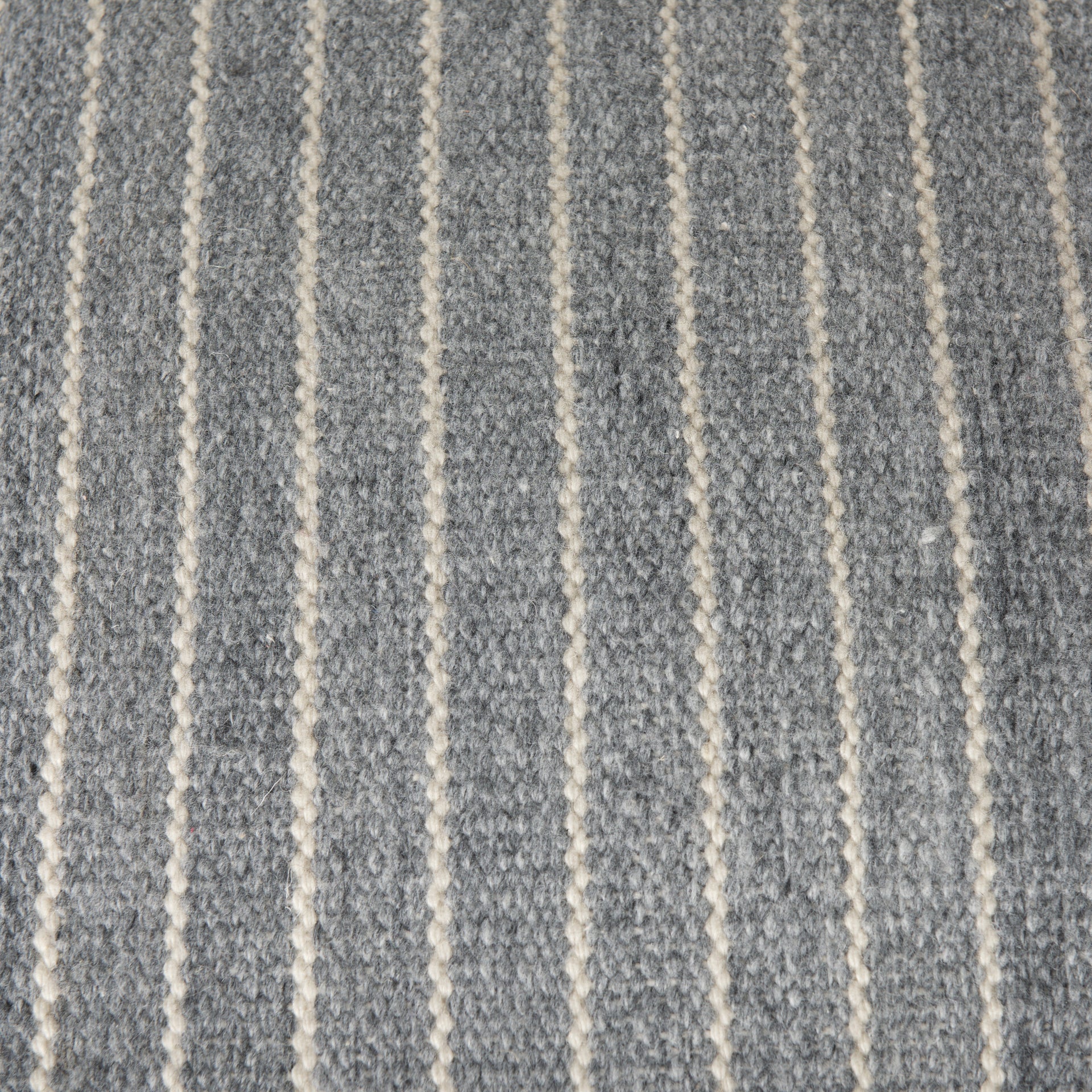 Kensie Large Blue Striped Pouf