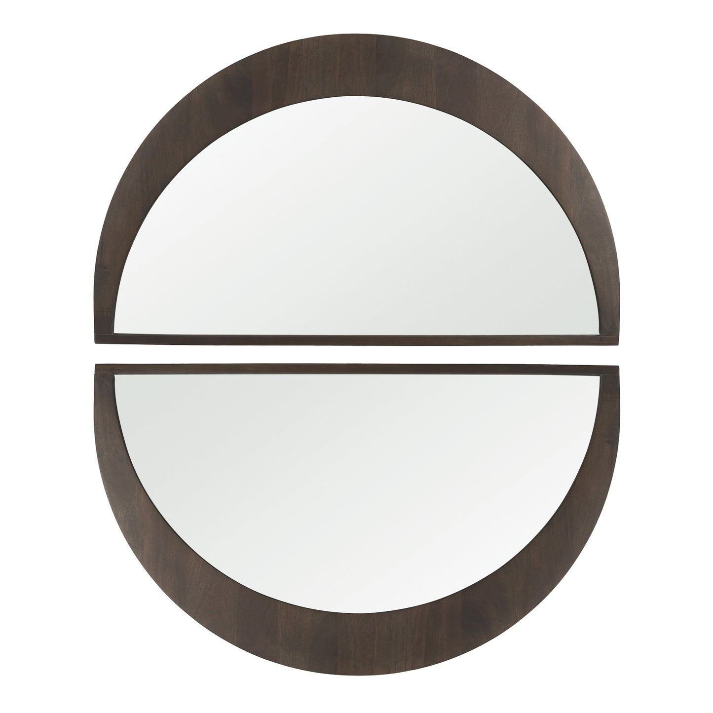 Celeste Dark Brown Wood Large Mirror