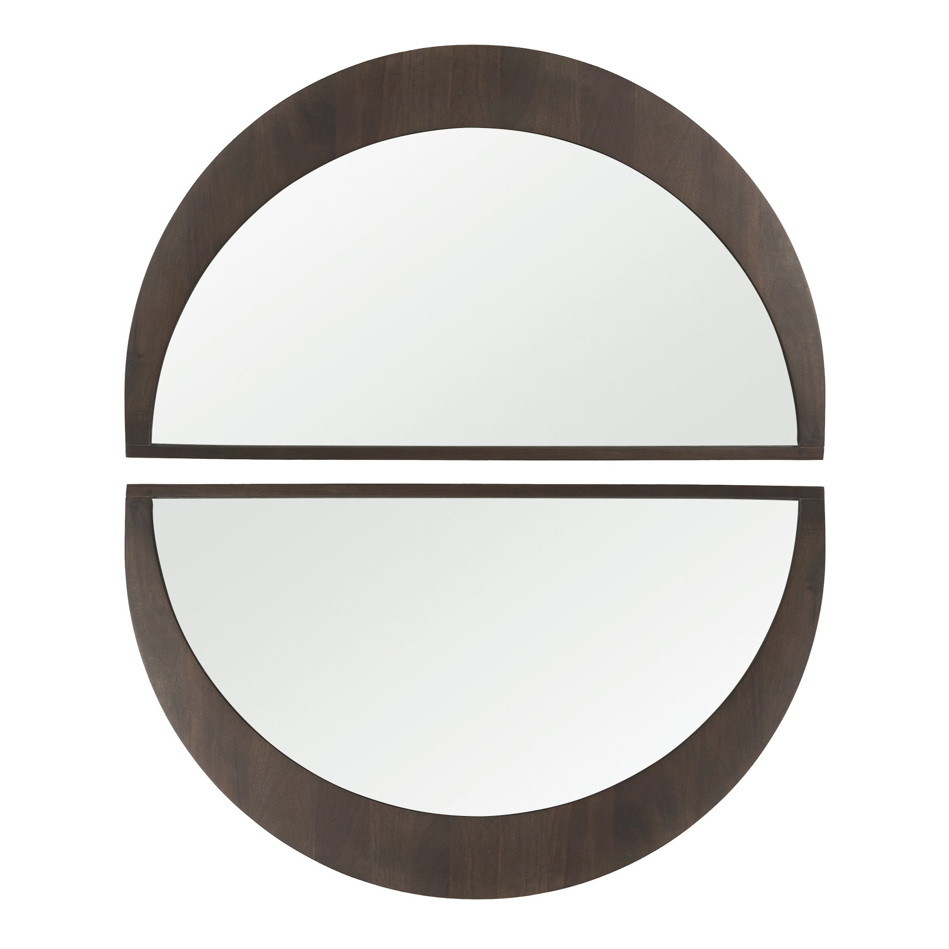 Celeste Dark Brown Wood Large Mirror