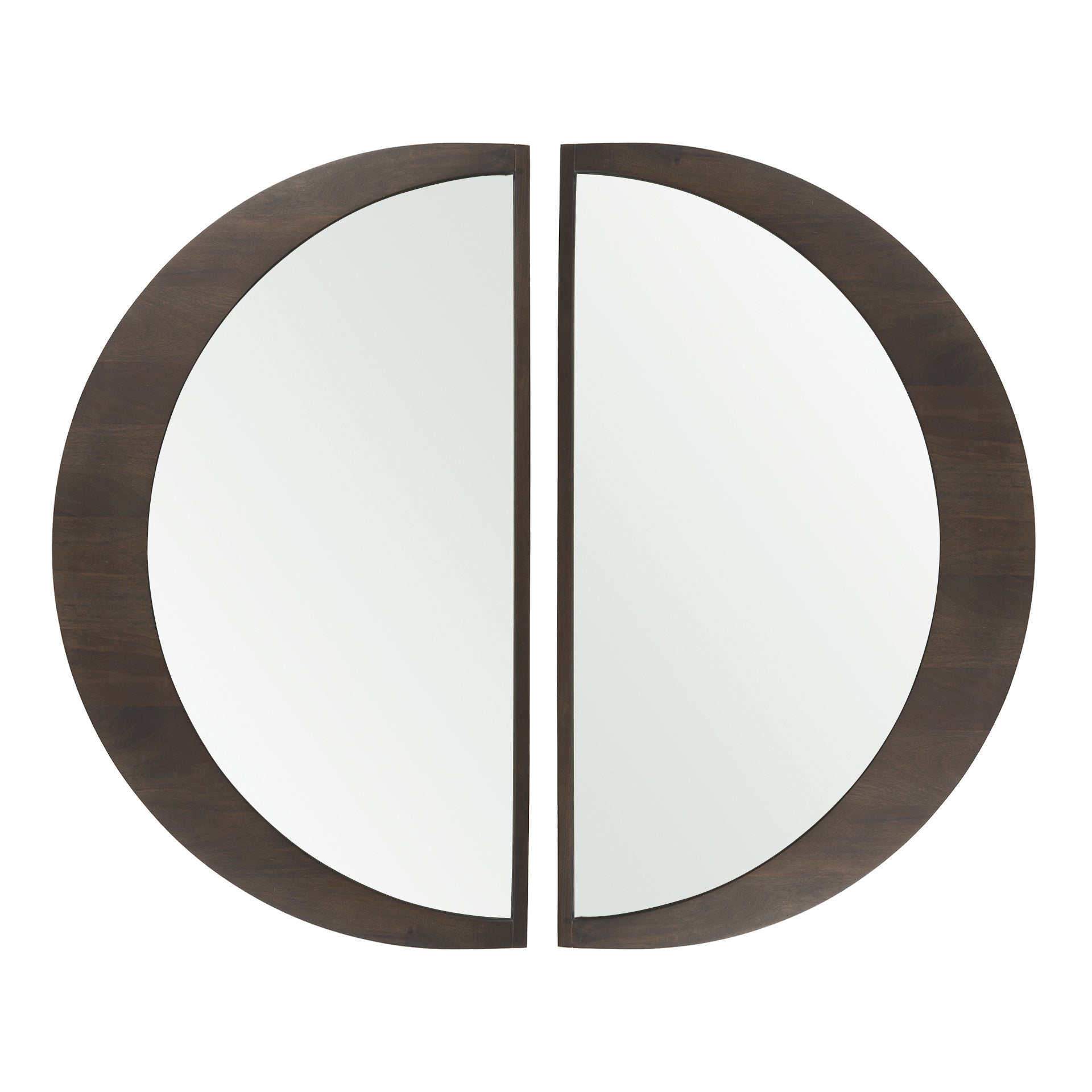 Celeste Dark Brown Wood Large Mirror