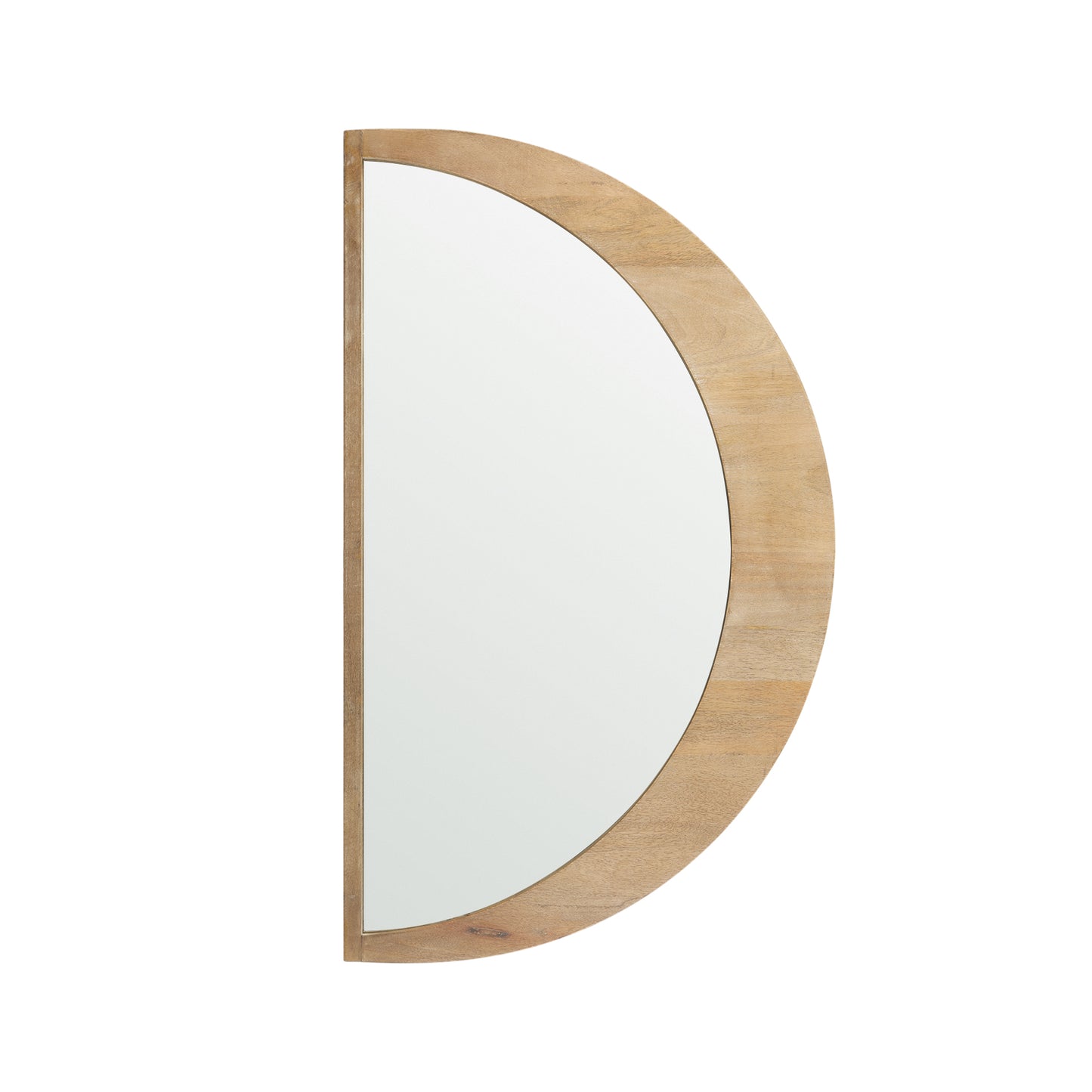 Celeste Light Brown Wood Small Mirror