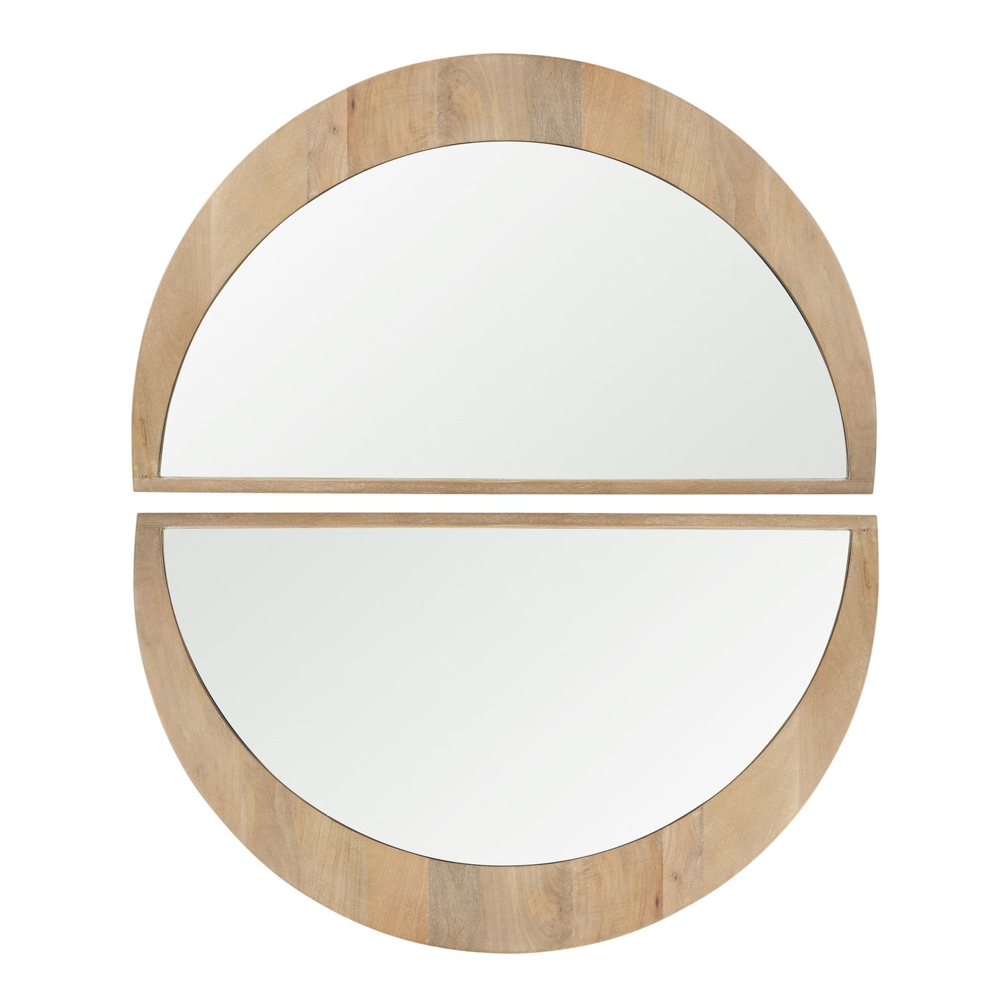 Celeste Light Brown Wood Large Mirror